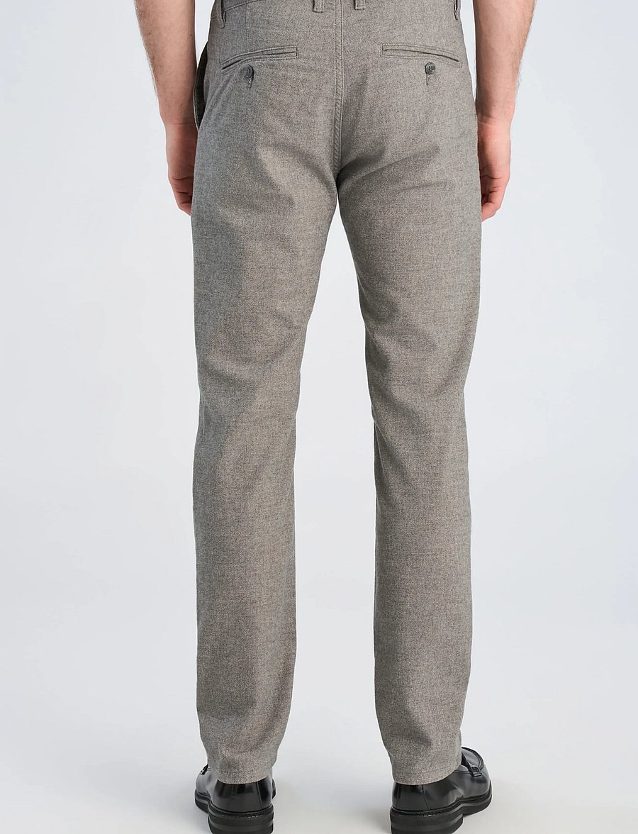 Lindbergh Black - 1927: Superflex cashmere touch chino - chinos - grey mix - 4