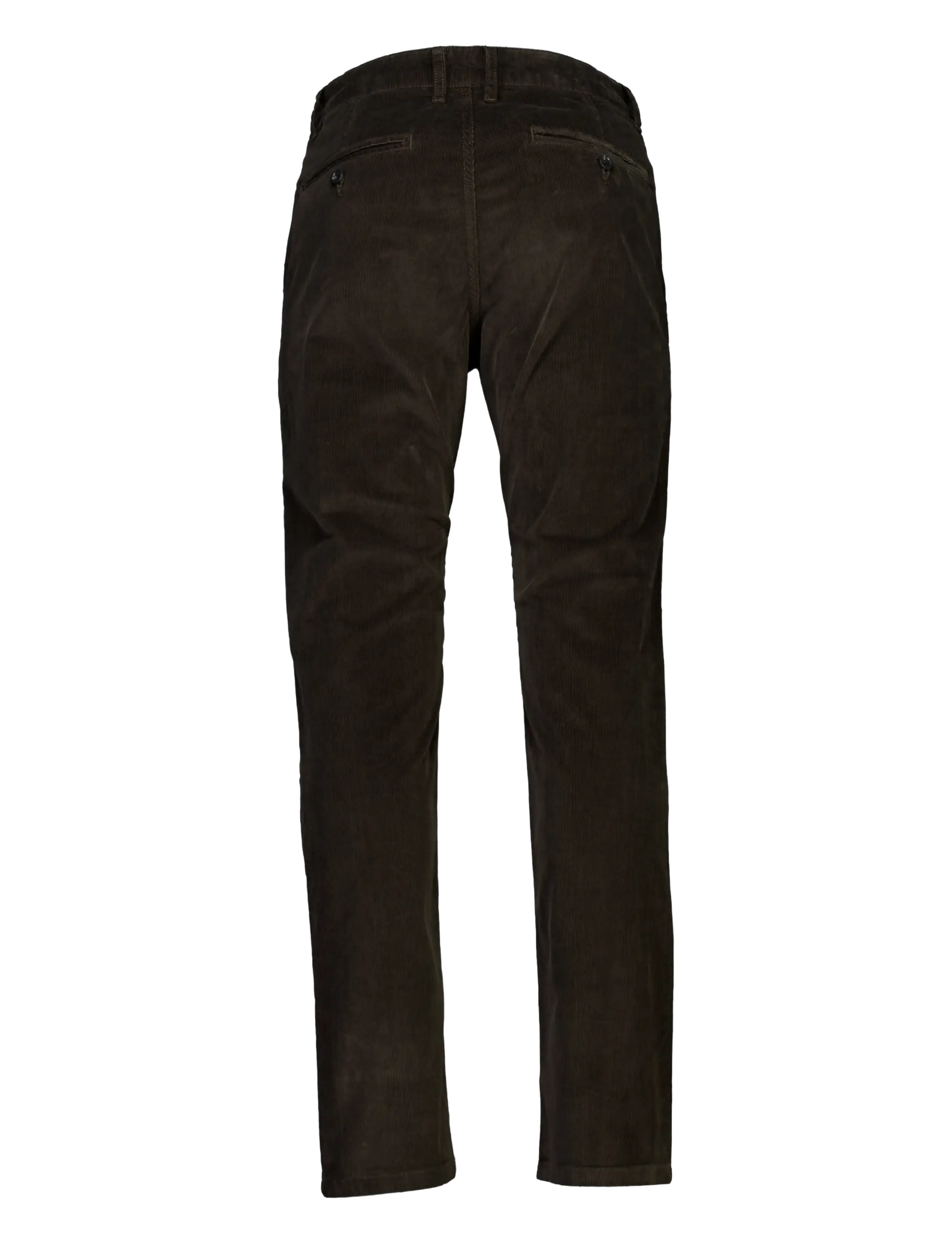 Lindbergh Black - 1927: Superflex cashmere touch chino corduroy pants - chinos - black olive - 1