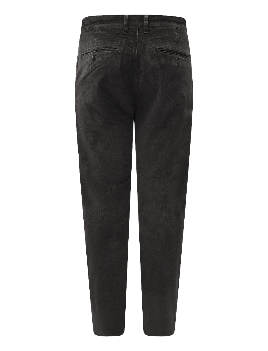 Lindbergh Black - 1927: Superflex cashmere touch chino corduroy pants - chinos - black olive - 1