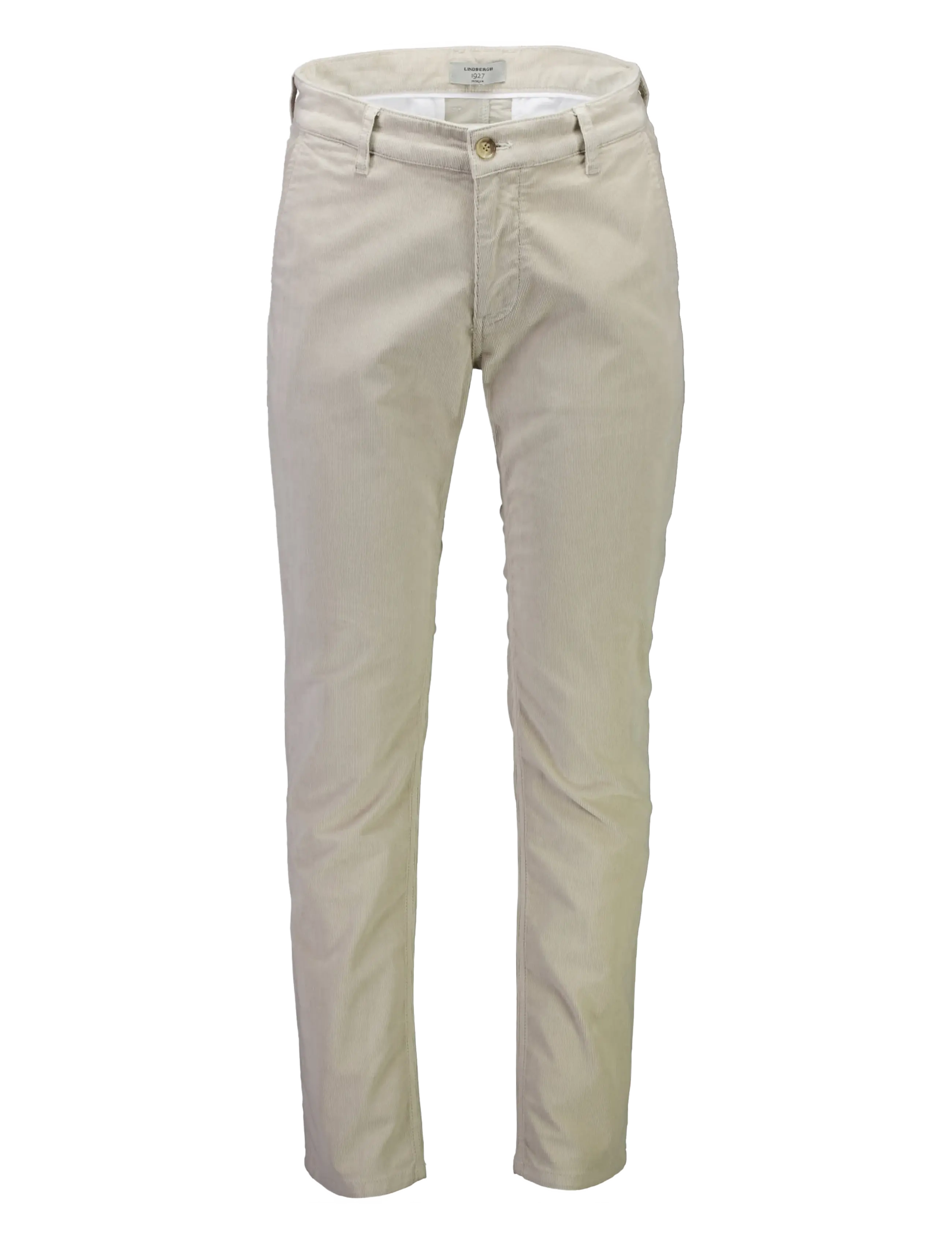 Lindbergh Black 1927: Superflex cashmere touch chino corduroy pants - Chinos - LT CREAM / cream