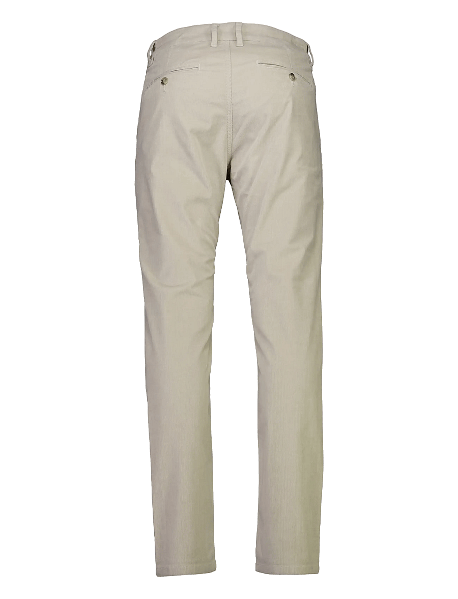 Lindbergh Black - 1927: Superflex cashmere touch chino corduroy pants - chinos - lt cream - 2