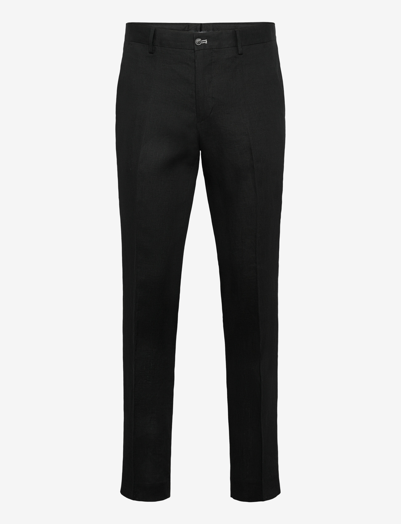 Lindbergh Black - Linen pants - jakkesætbukser i hør - black - 0