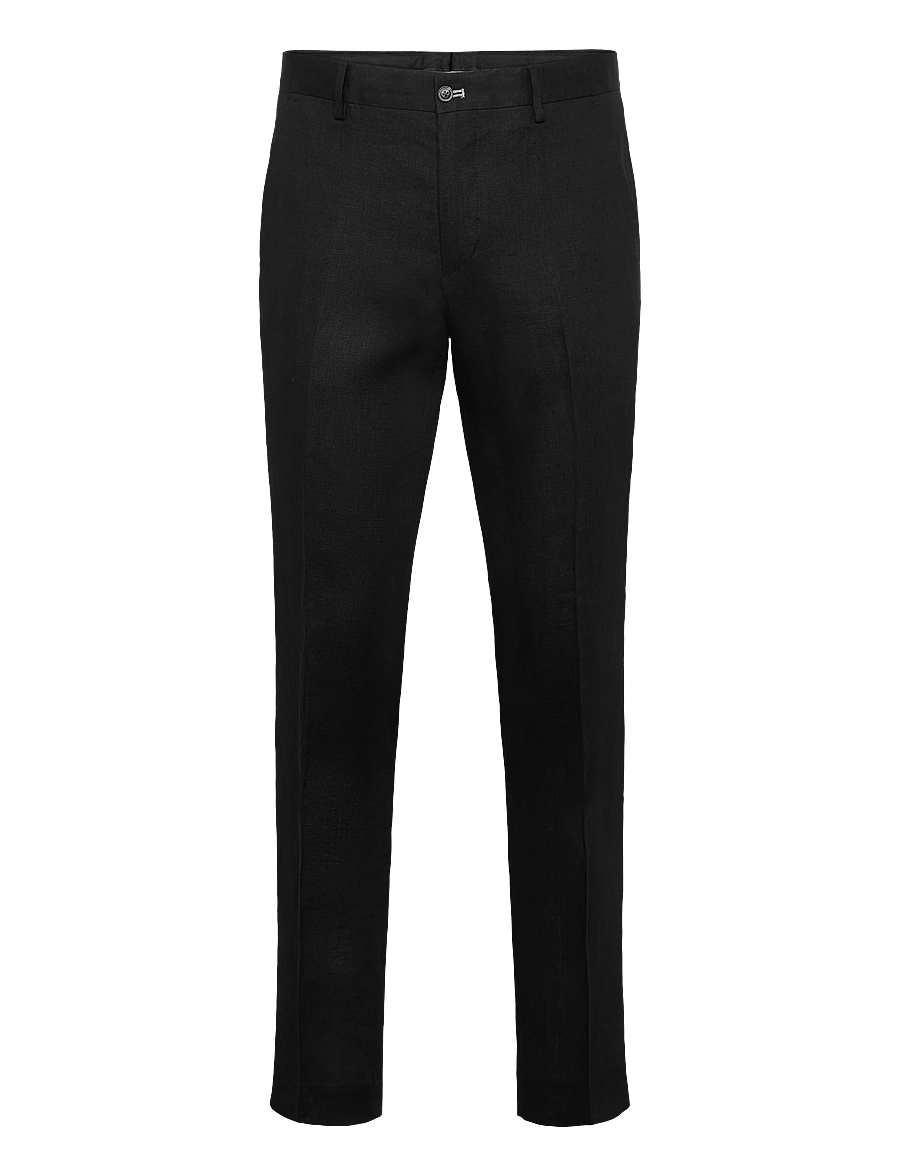 Lindbergh Black - Linen pants - leinenanzughosen - black - 1