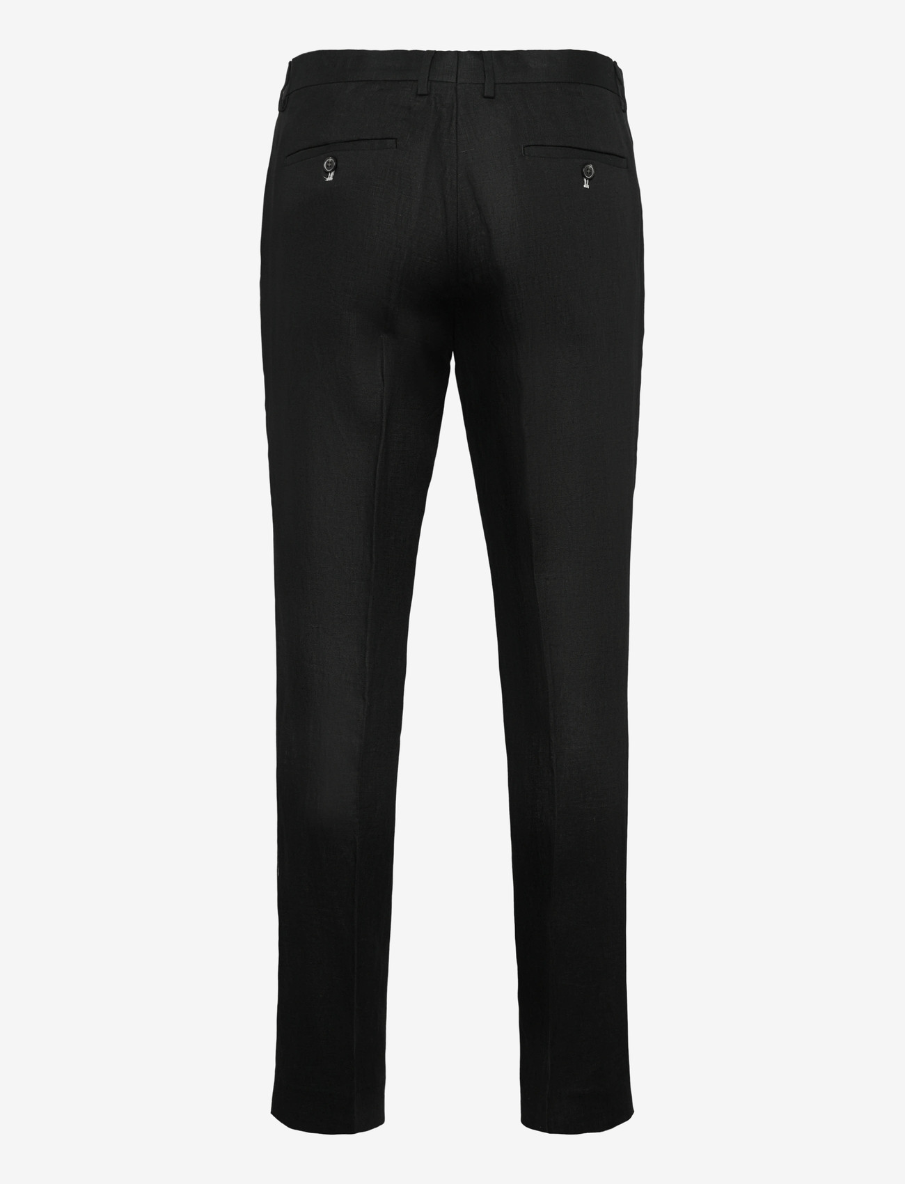 Lindbergh Black - Linen pants - jakkesætbukser i hør - black - 1