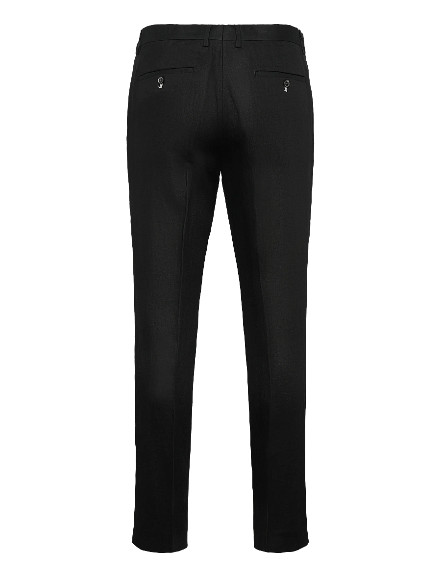 Lindbergh Black - Linen pants - leinenanzughosen - black - 2