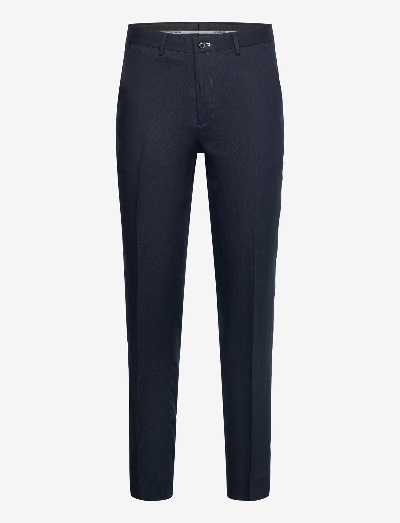 Lindbergh Black - Linen pants - jakkesætbukser i hør - dk blue - 0