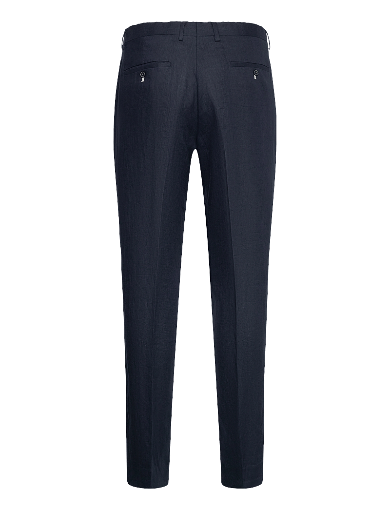 Lindbergh Black - Linen pants - jakkesætbukser i hør - dk blue - 1