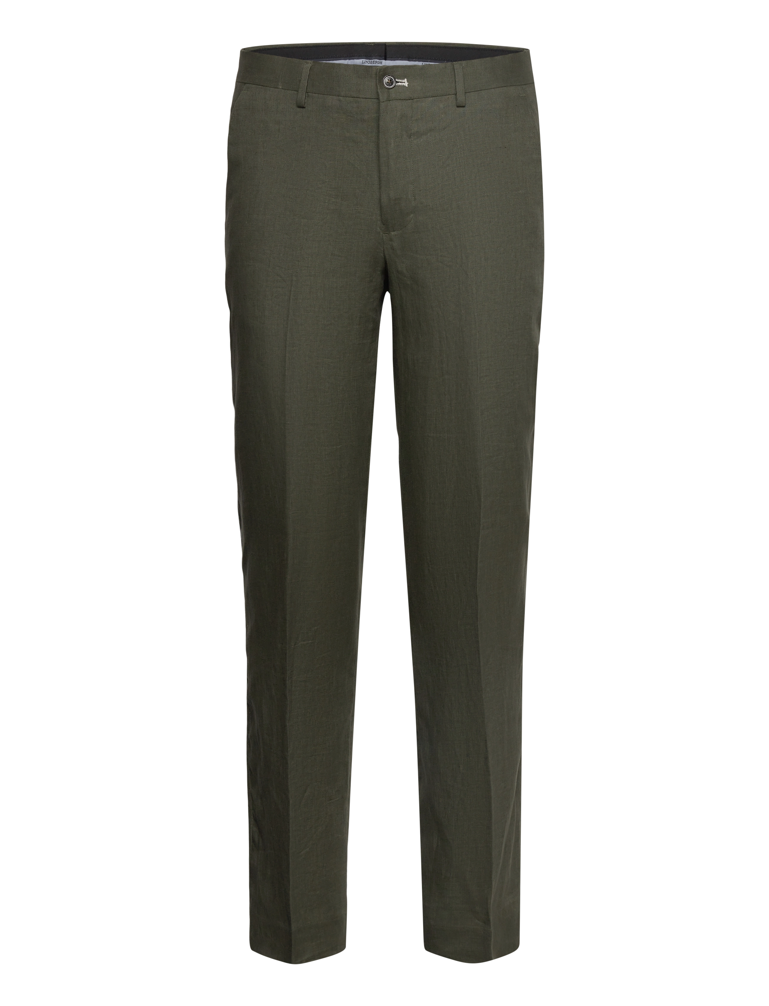 Lindbergh Black Linen pants - Jakkesætbukser i hør - GREEN MEL / khaki/green