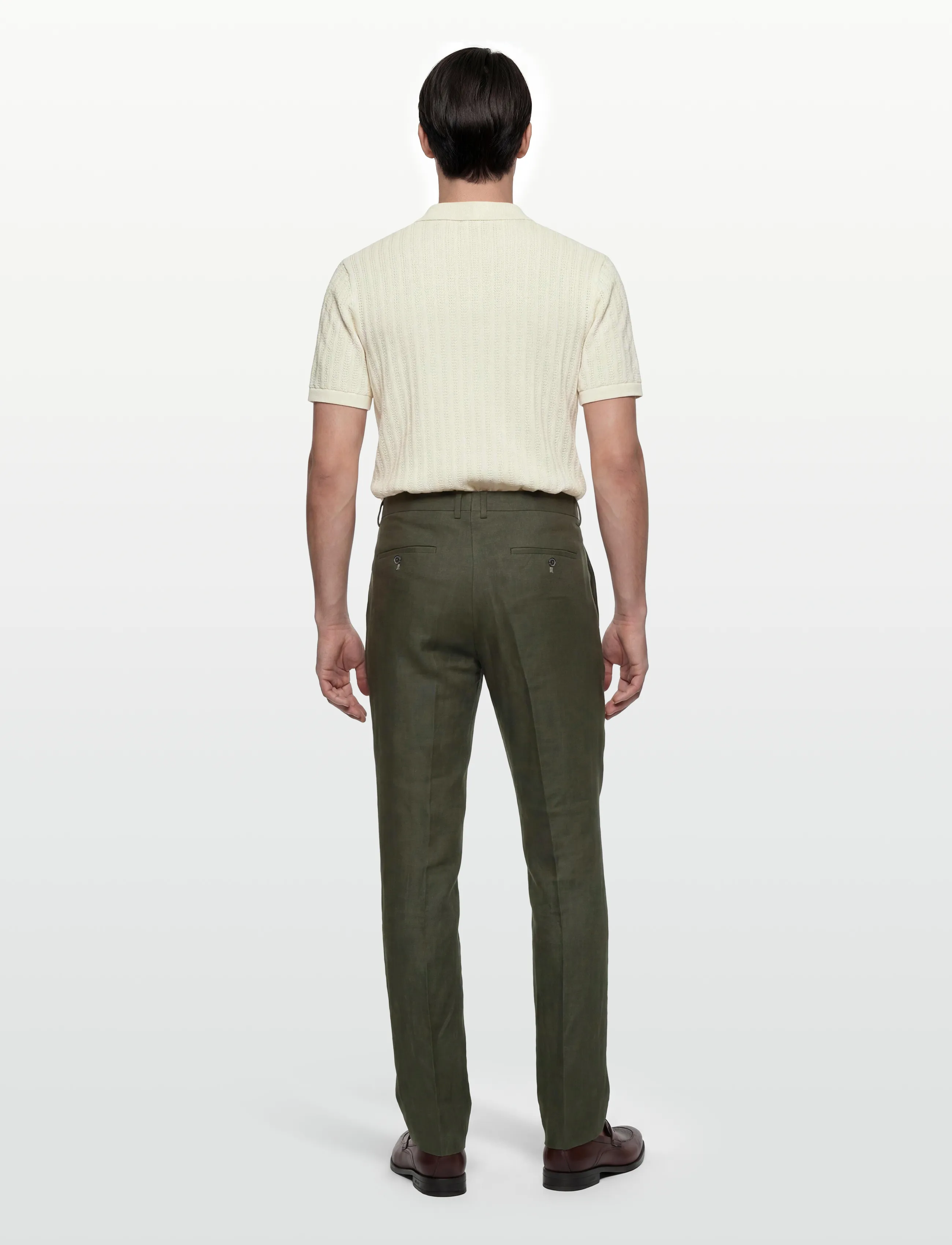 Lindbergh Black Linen Pants linnebyxor herr – bild 3