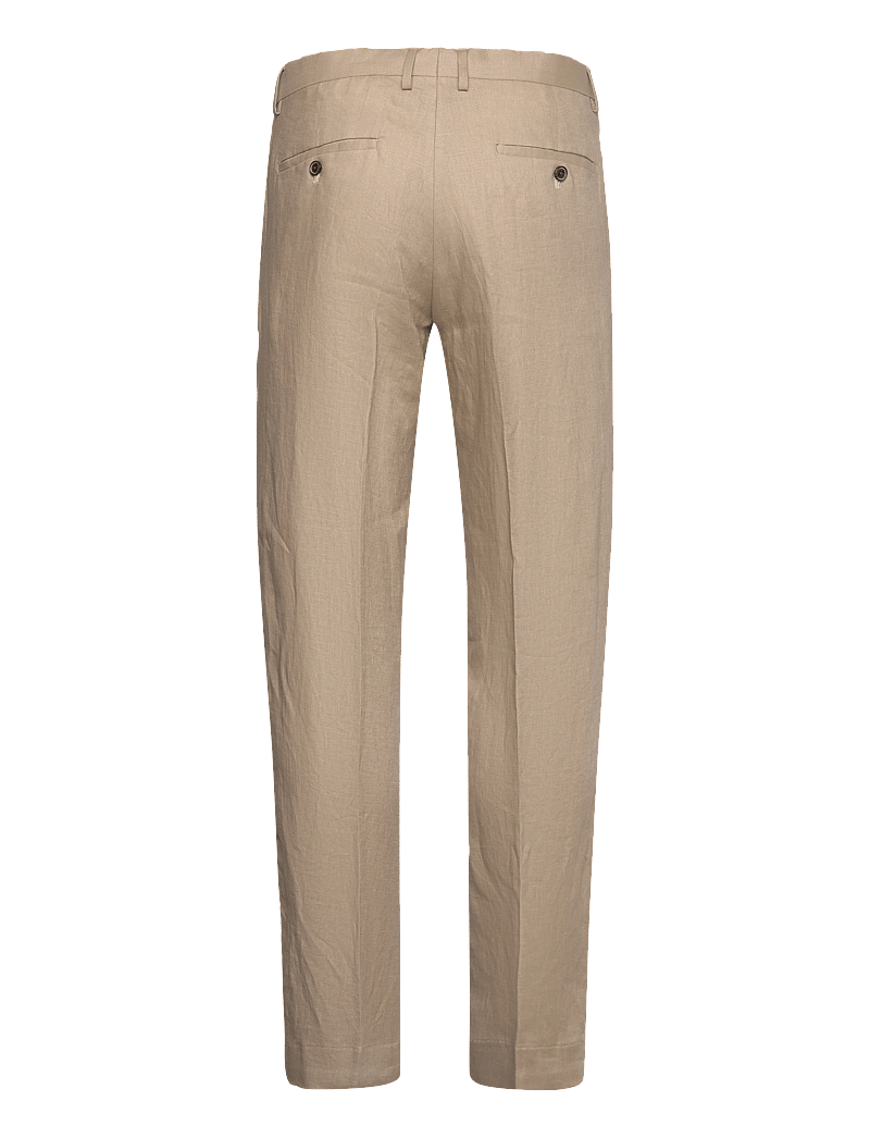 Lindbergh Black - Linen pants - jakkesætbukser i hør - sand - 2