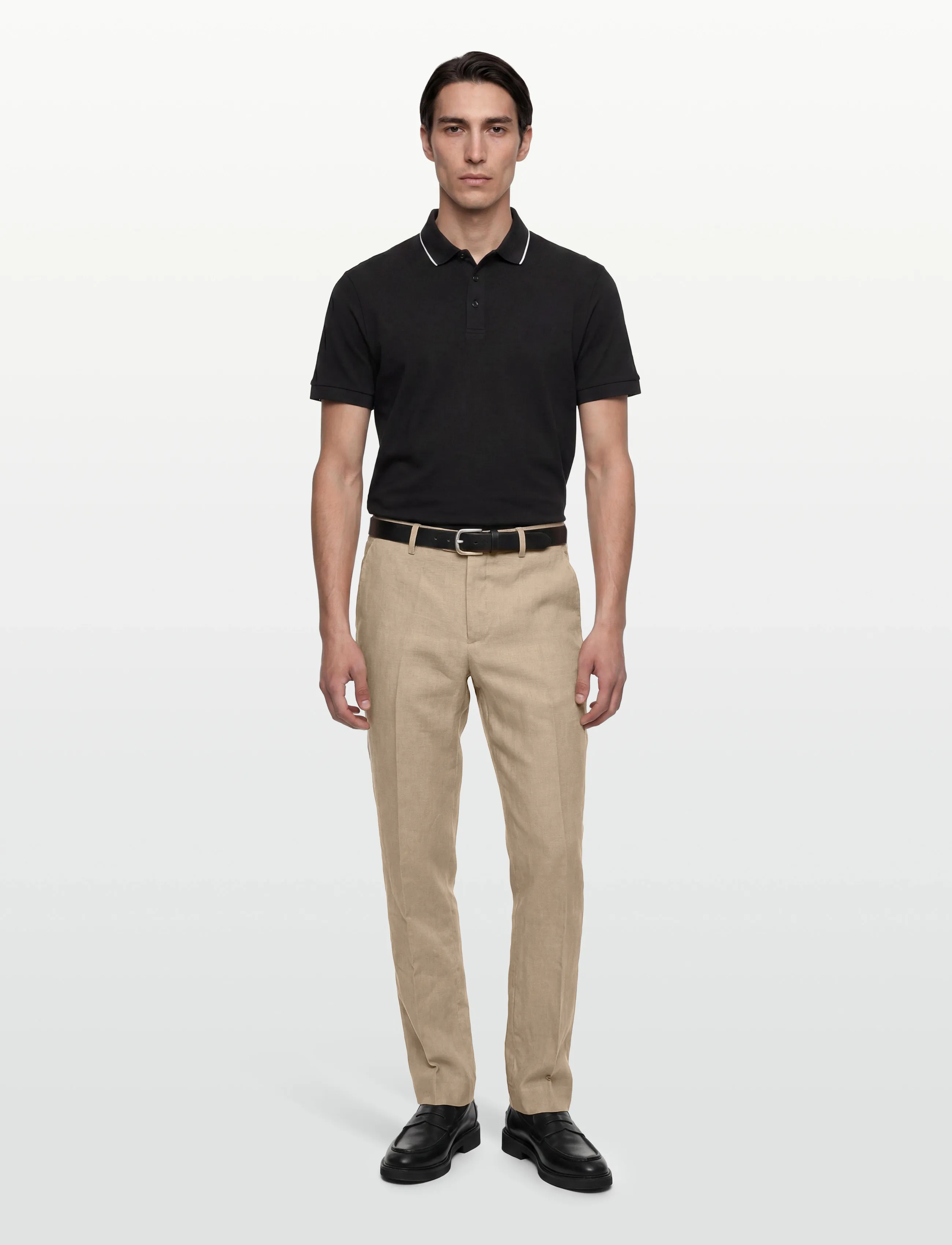 Lindbergh Black Linen Pants, 56, Trousers - Formal, Männerswear