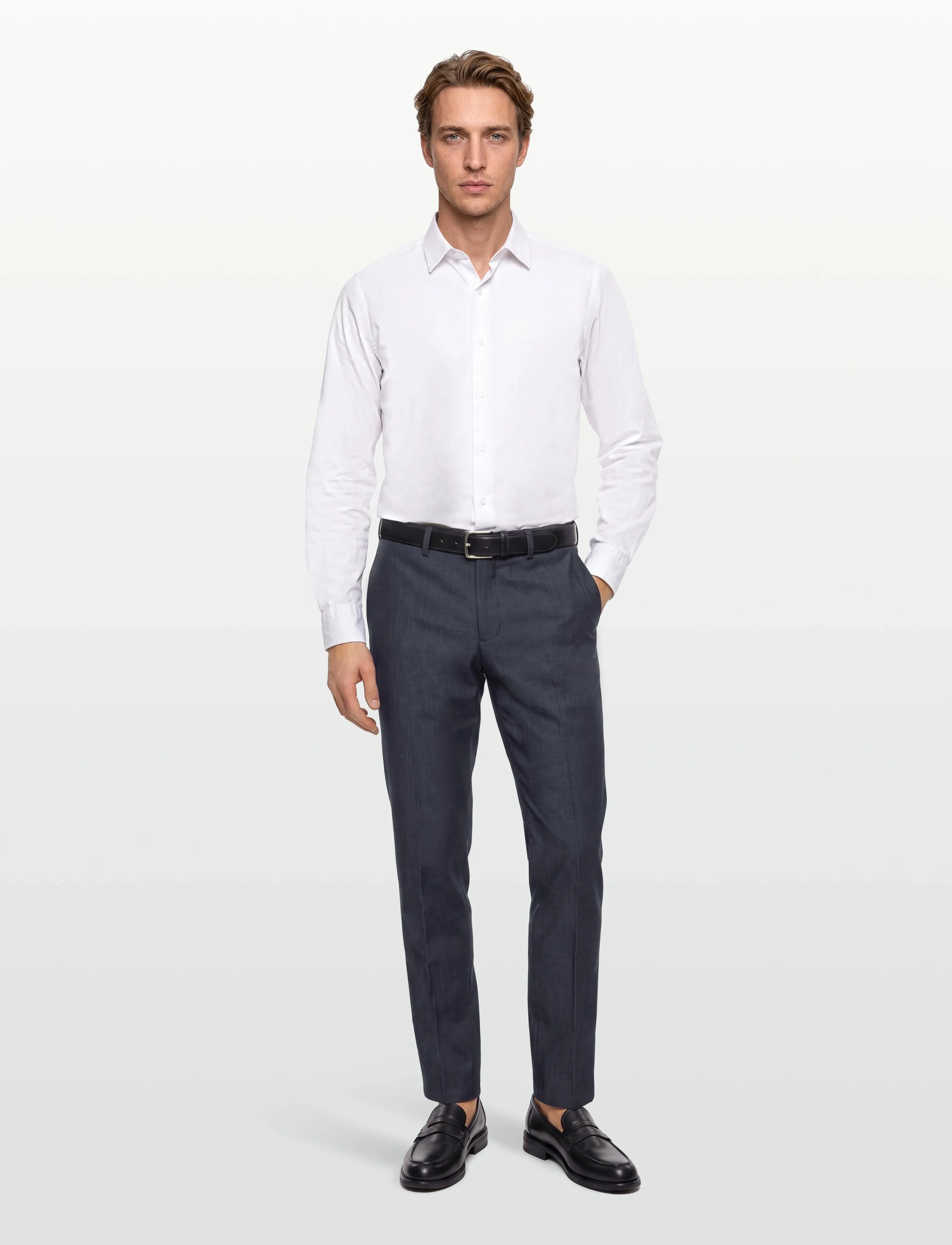 Lindbergh Black Superflex Pants Combi Suit, 58, Trousers, Blau - Formal, Männerswear
