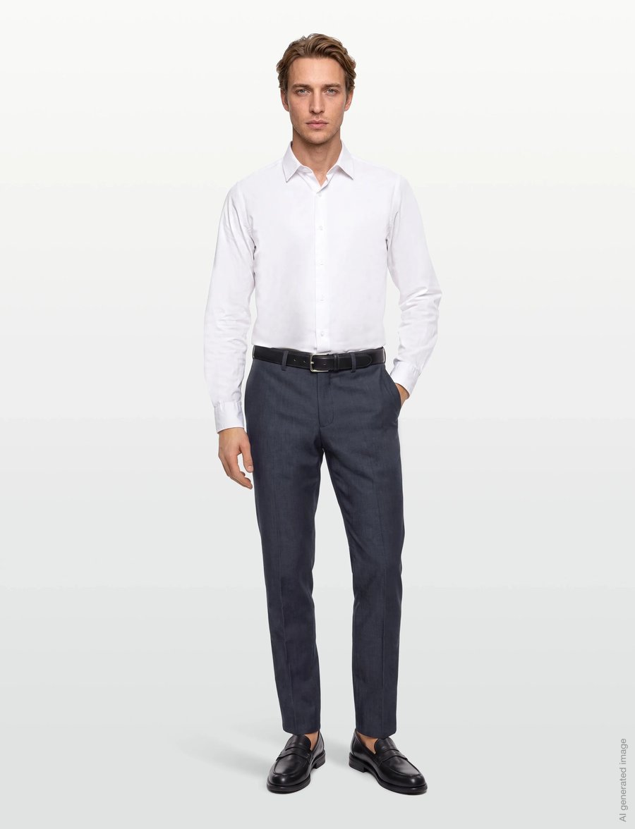 Lindbergh Black - Superflex pants - combi suit - habitbukser - blue mel - 0