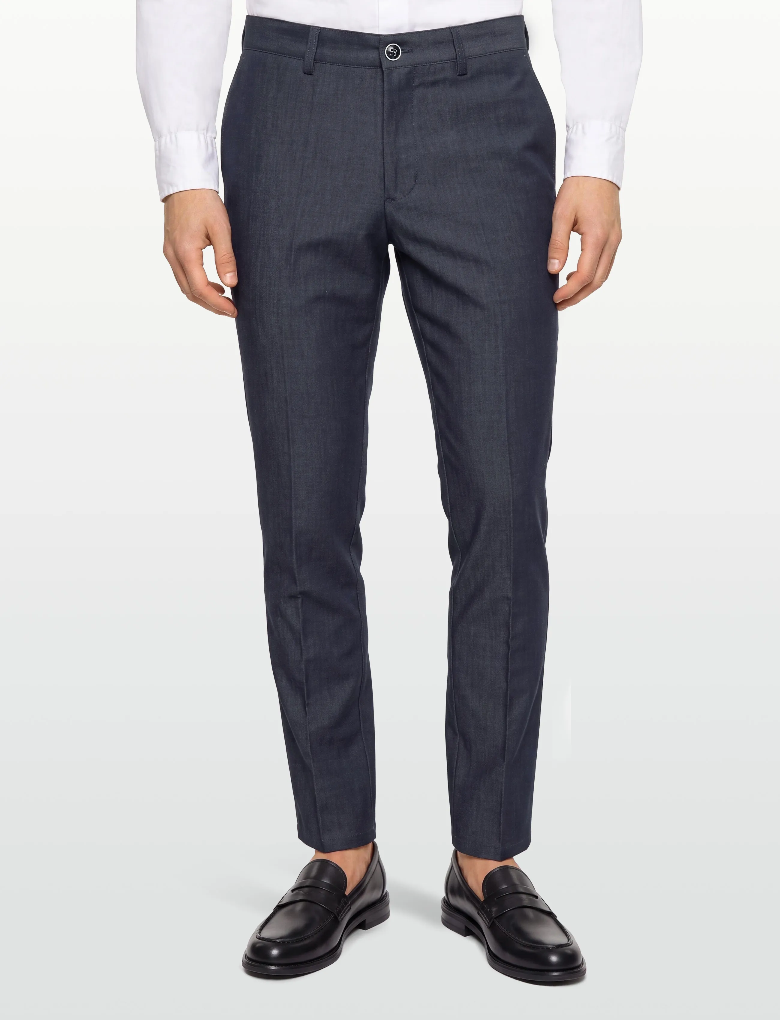 Lindbergh Black - Superflex pants - combi suit - anzugshosen - blue mel - 3