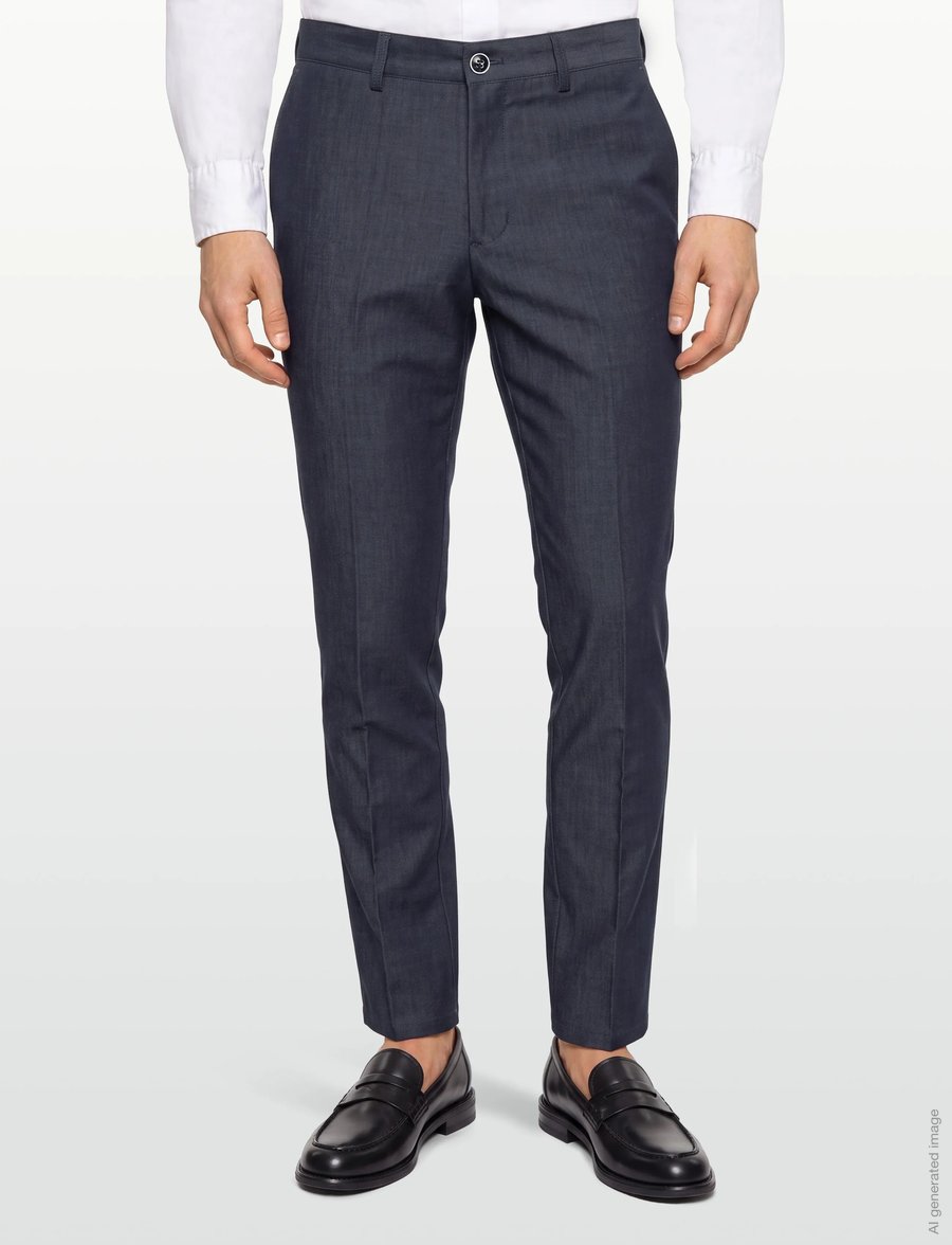 Lindbergh Black - Superflex pants - combi suit - habitbukser - blue mel - 3