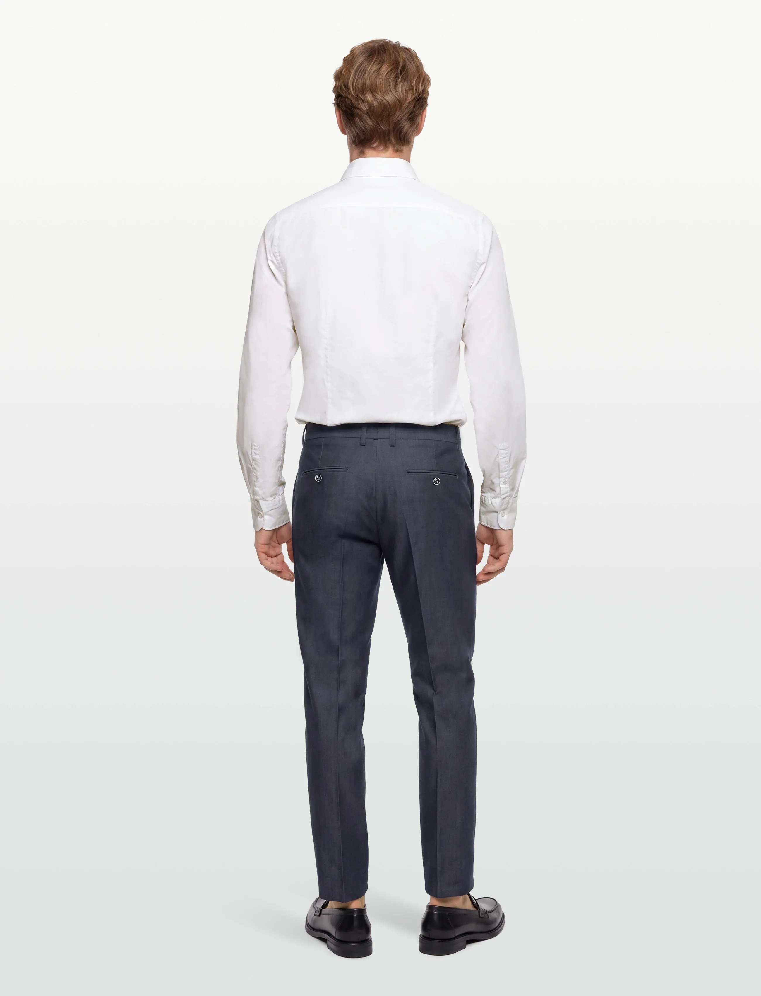 Lindbergh Black - Superflex pants - combi suit - anzugshosen - blue mel - 4