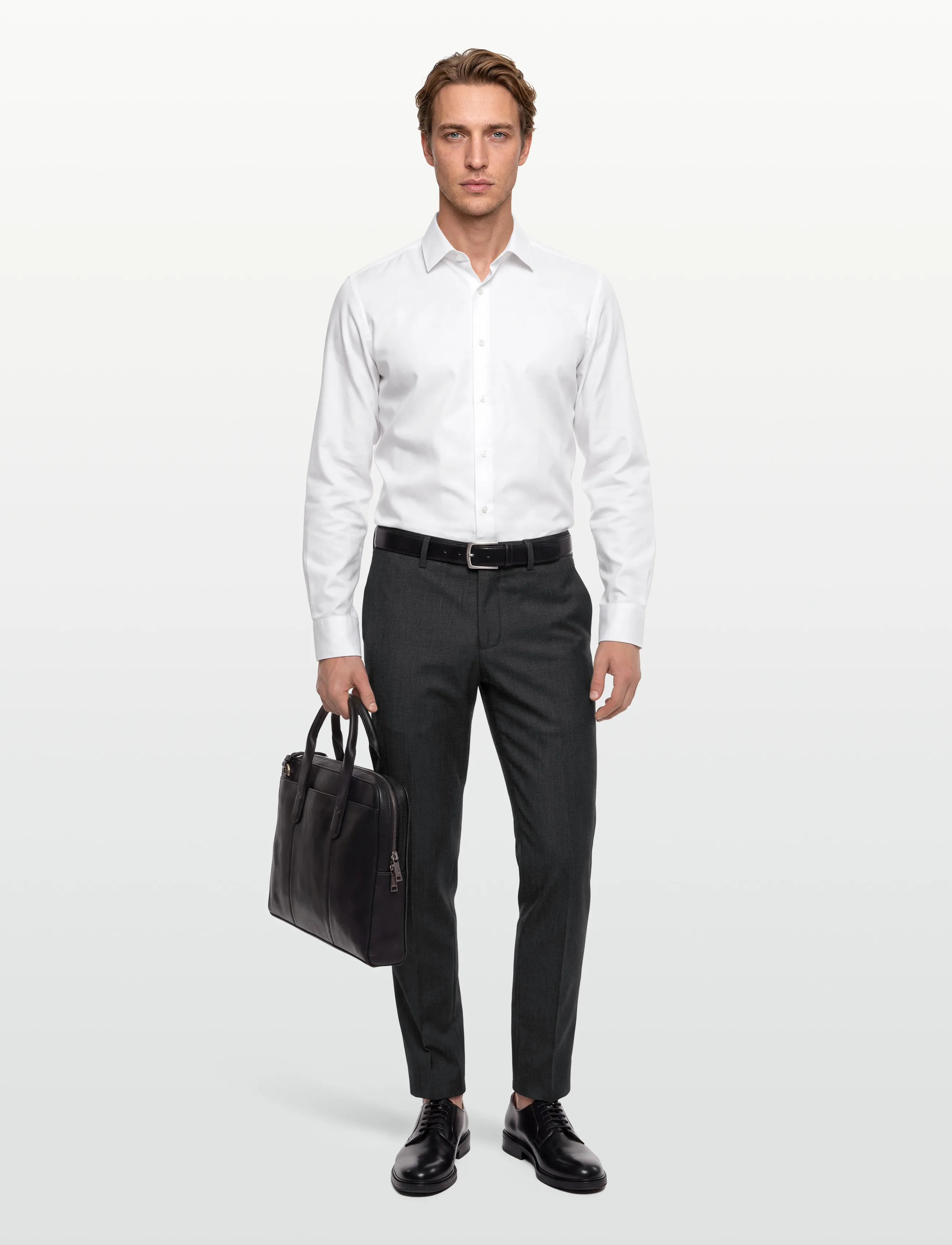 Lindbergh Black Superflex Pants Combi Suit, 58, Trousers, Grau - Formal, Männerswear