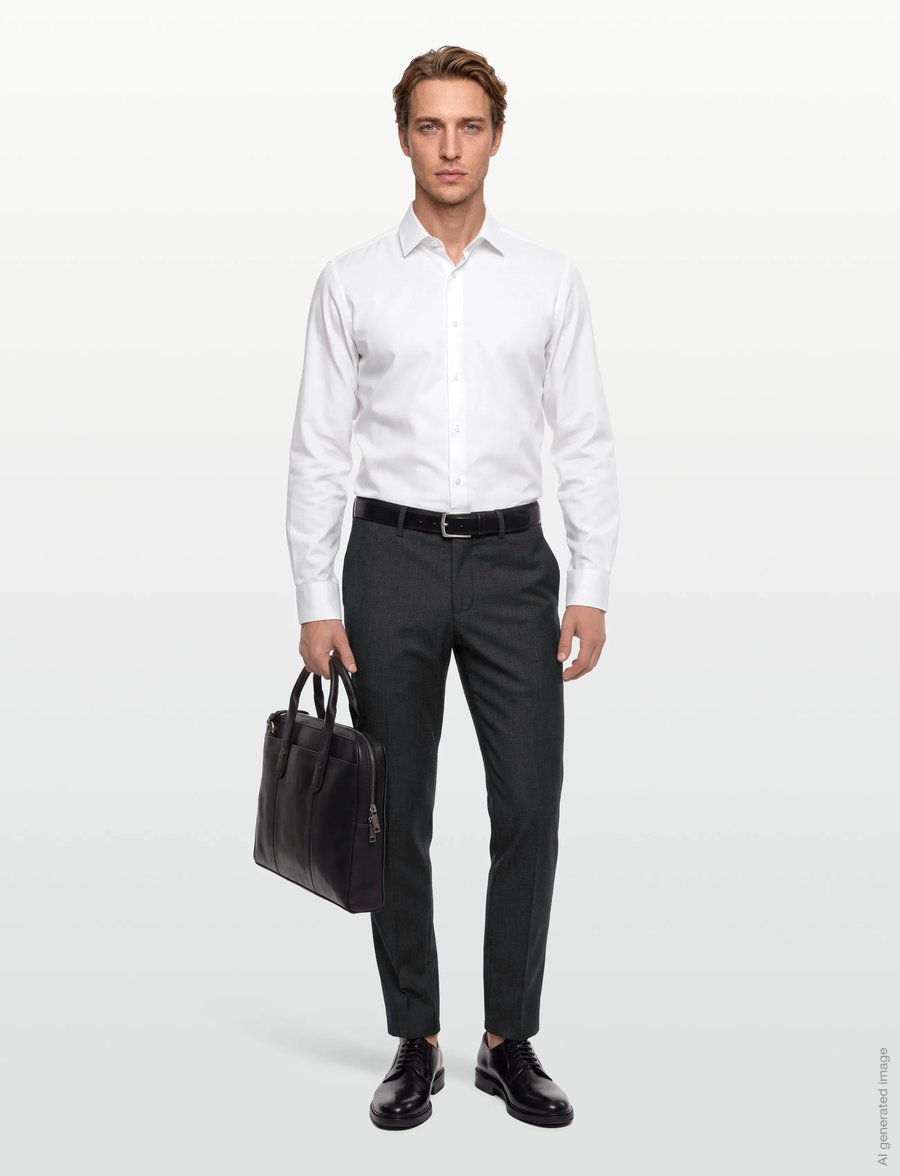 Lindbergh Black - Superflex pants - combi suit - anzugshosen - grey mel - 0