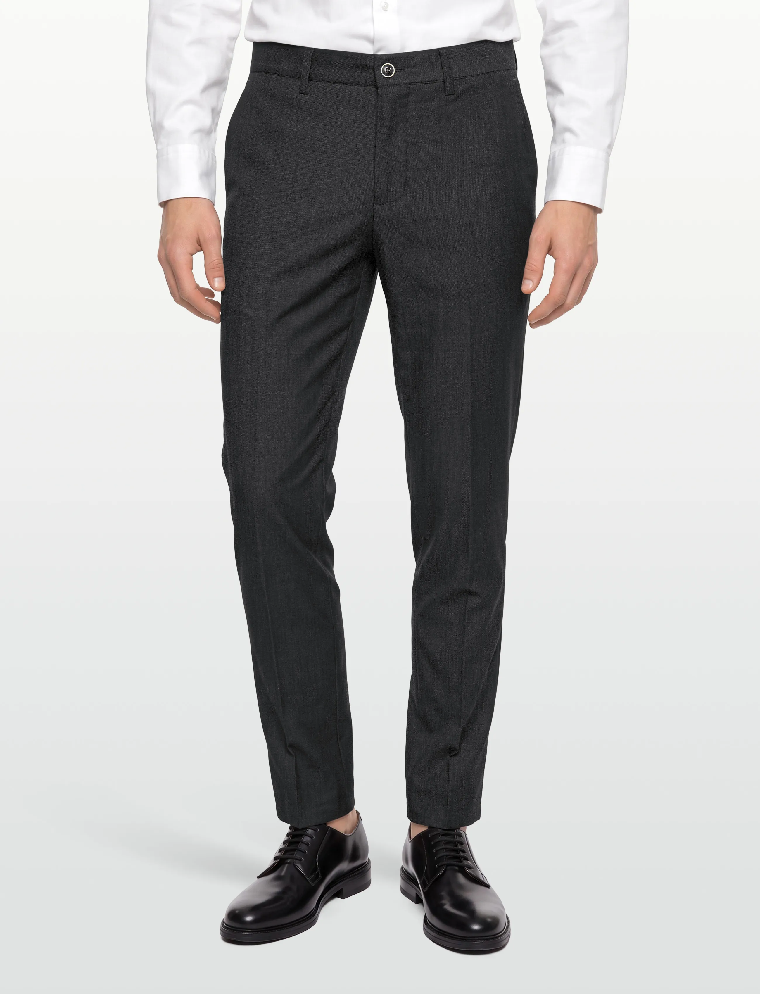 Lindbergh Black - Superflex pants - combi suit - anzugshosen - grey mel - 3