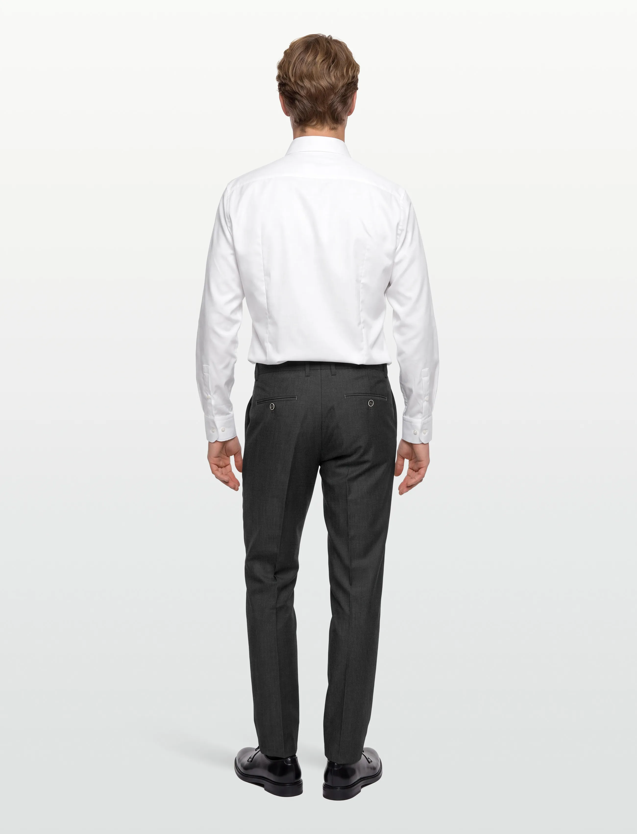 Lindbergh Black - Superflex pants - combi suit - anzugshosen - grey mel - 4