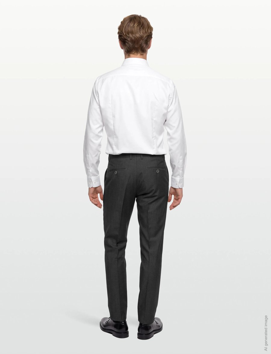 Lindbergh Black - Superflex pants - combi suit - anzugshosen - grey mel - 4