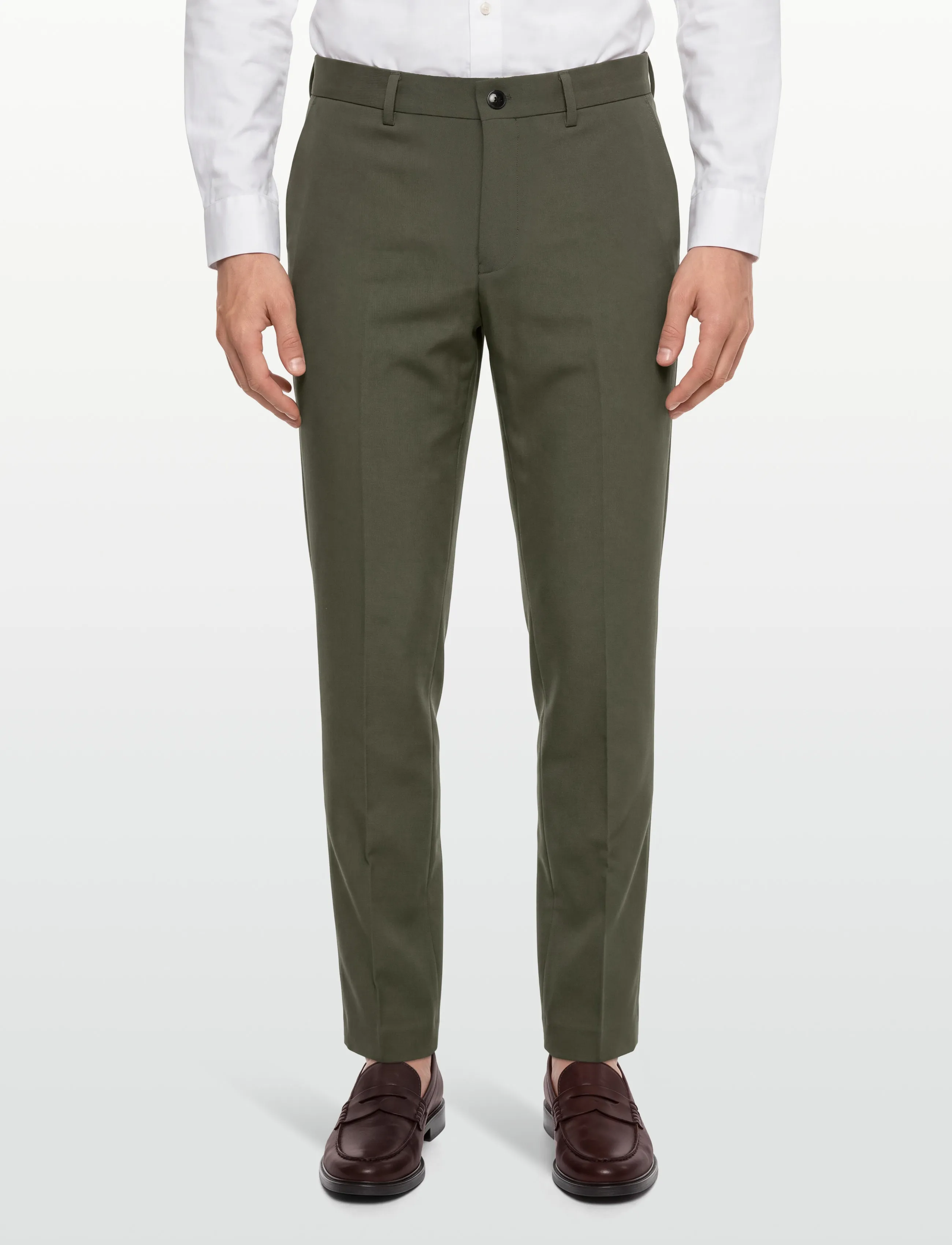 Lindbergh Black - Superflex Pants - puvunhousut - army - 3