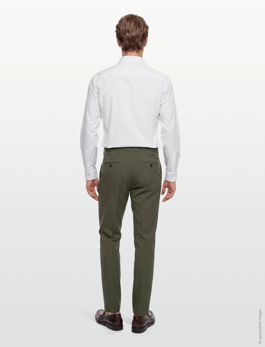Lindbergh Black - Superflex Pants - puvunhousut - army - 4
