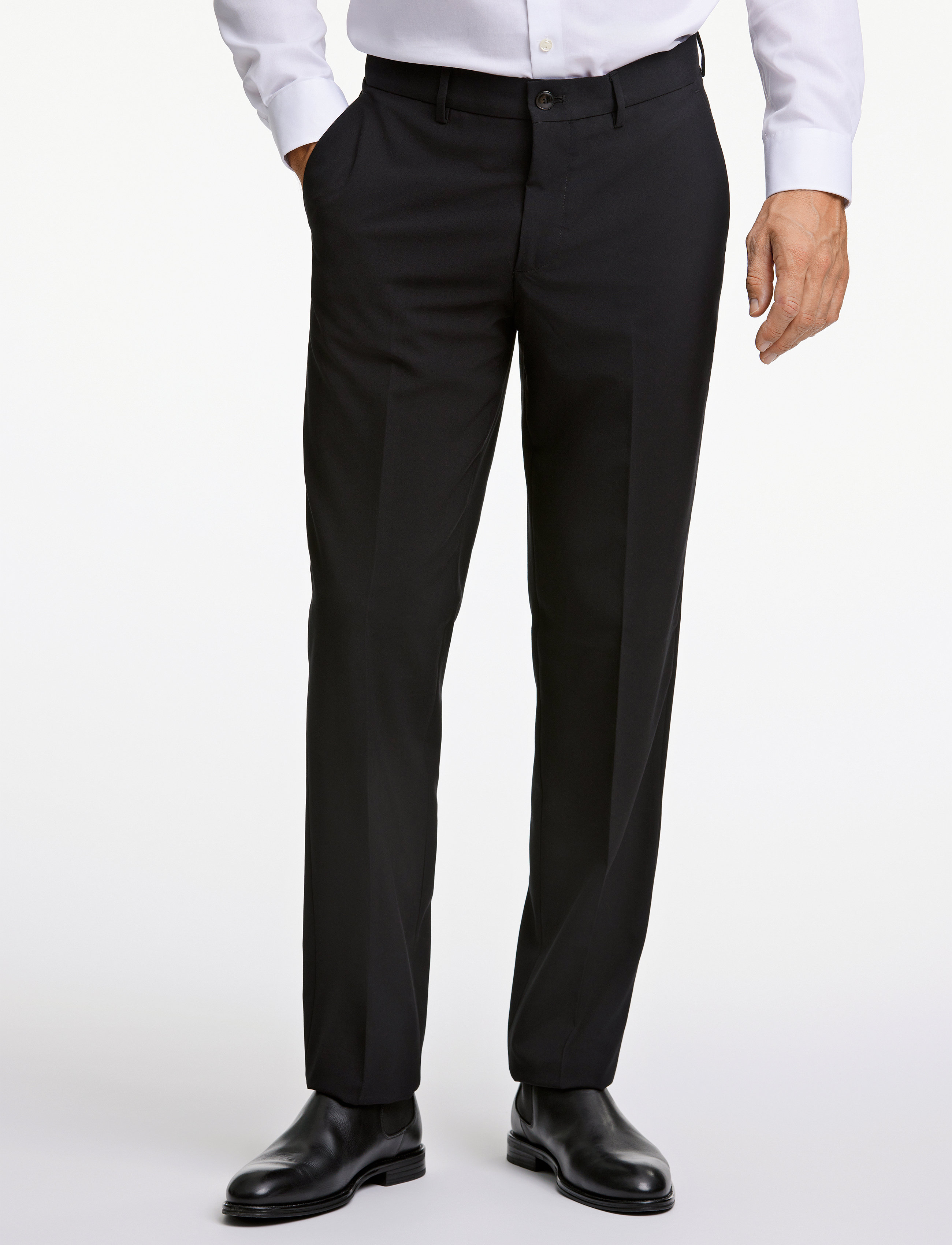Lindbergh Black Superflex Pants, 60, Black, Bukser > Formelle Bukser, Herre