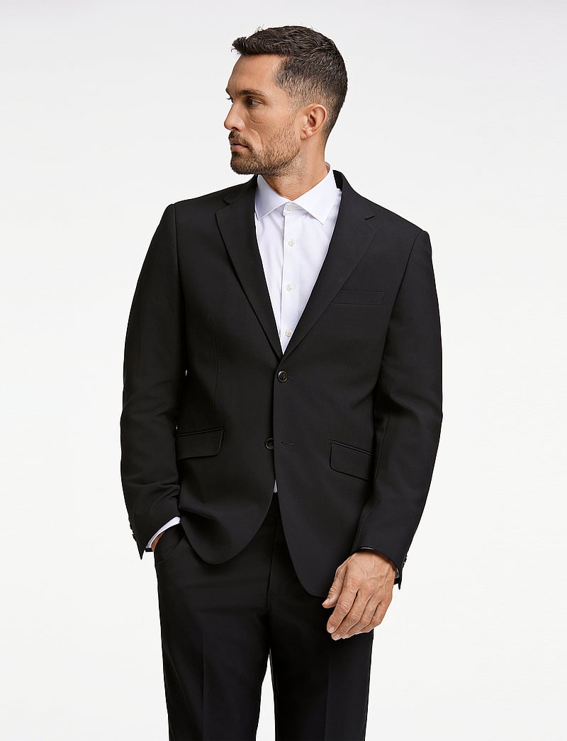 Lindbergh Black - Superflex Pants - dressbukser - black - 4