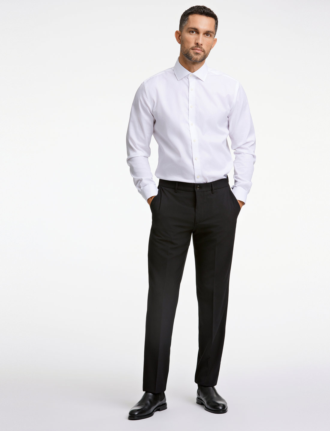 Lindbergh Black - Superflex Pants - habitbukser - black - 5