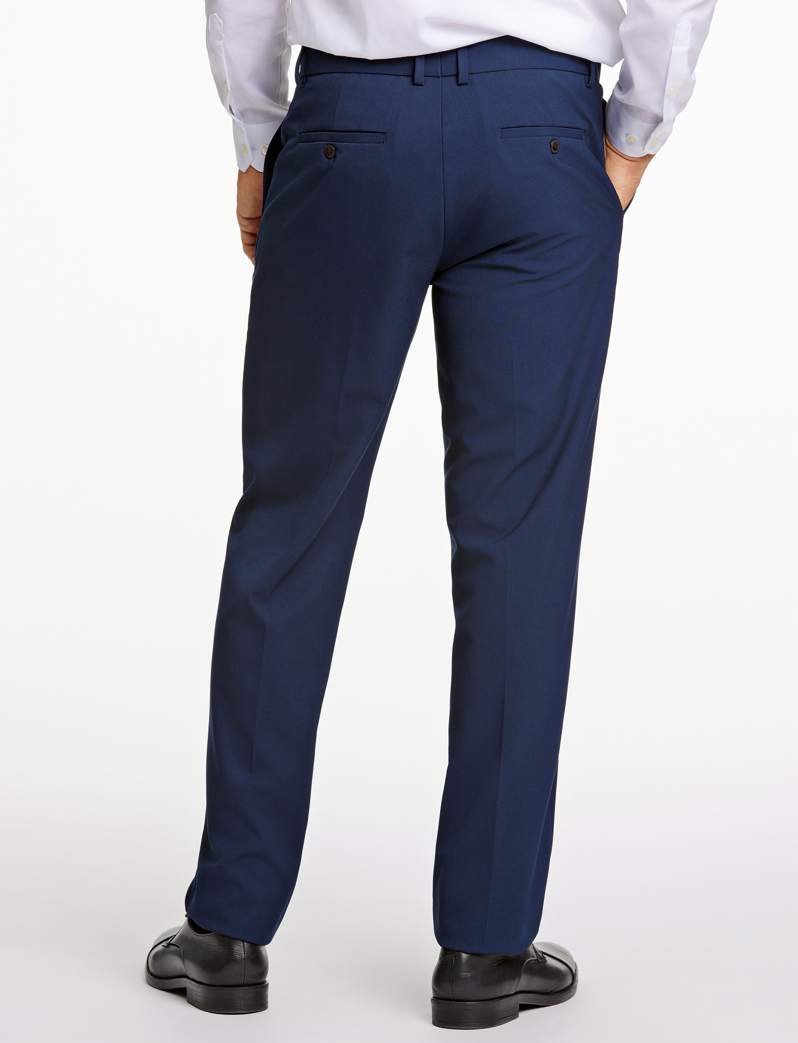 Lindbergh Black - Superflex Pants - mænd - dk blue mel - 3