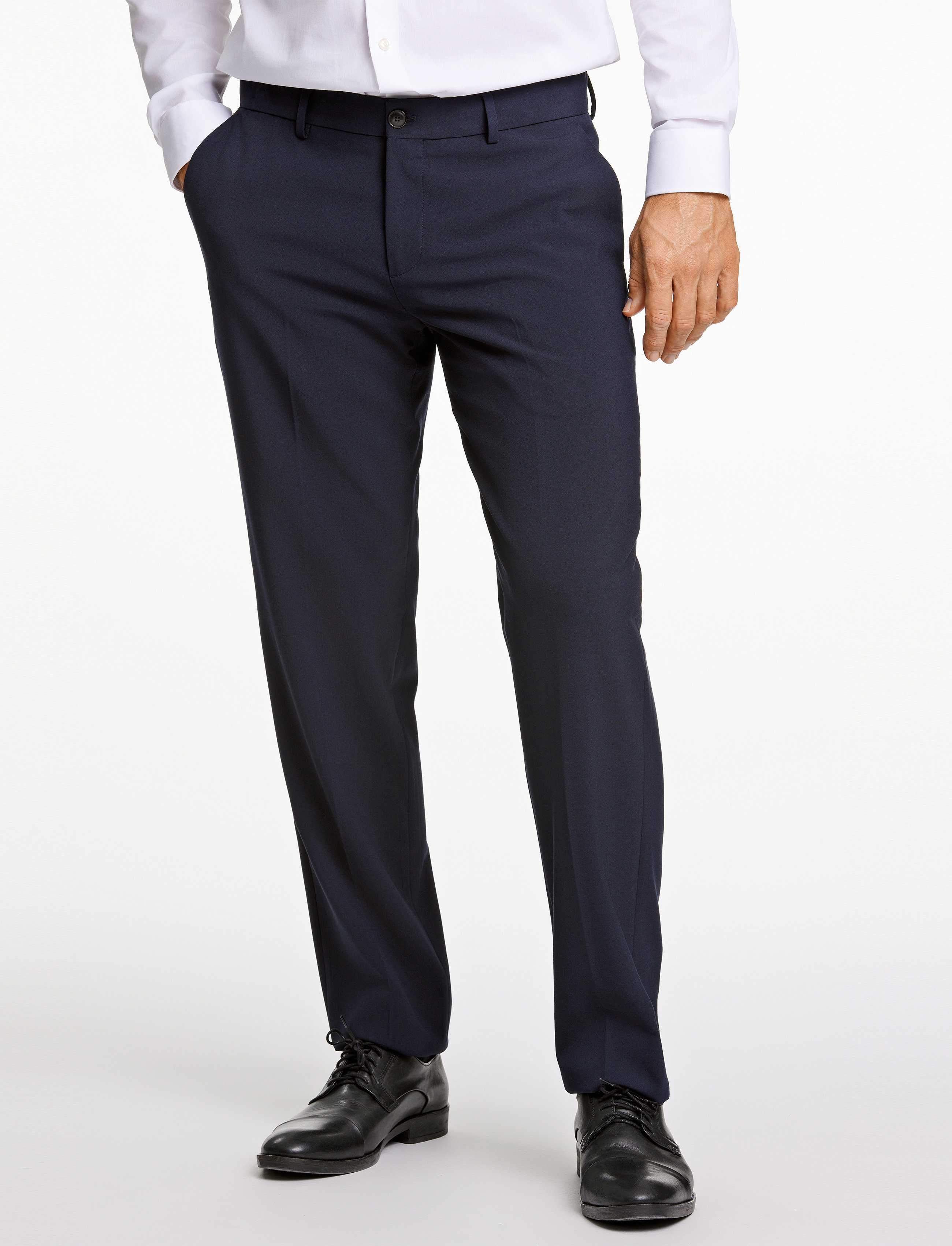 Lindbergh Black Superflex Pants, 62, Trousers, Blau - Formal, Männerswear