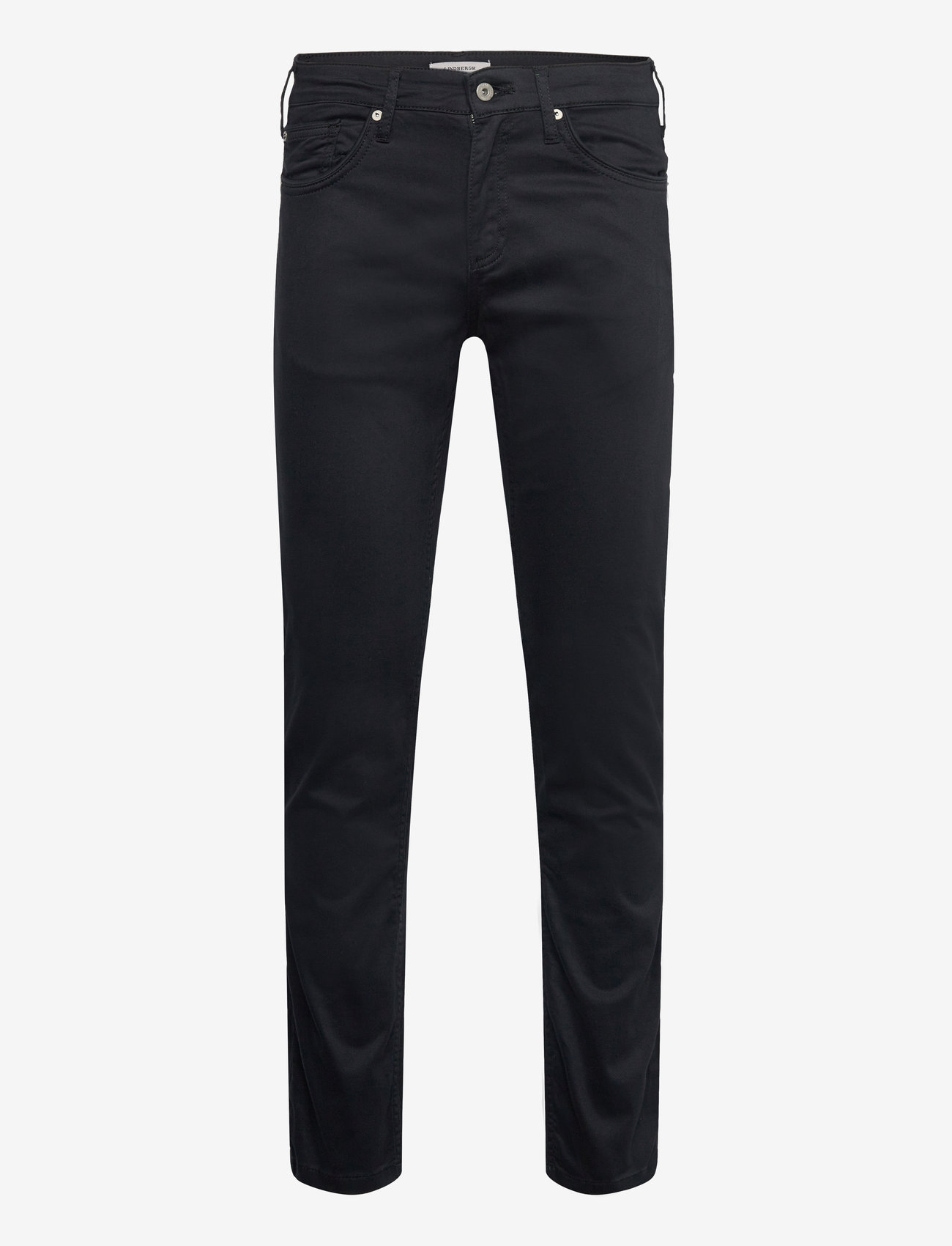 Lindbergh Black - 1927: Superflex 5 pocket cashmere touch pants - kitsad teksad - black - 0