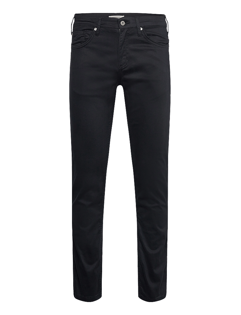 Lindbergh Black - 1927: Superflex 5 pocket cashmere touch pants - kitsad teksad - black - 0