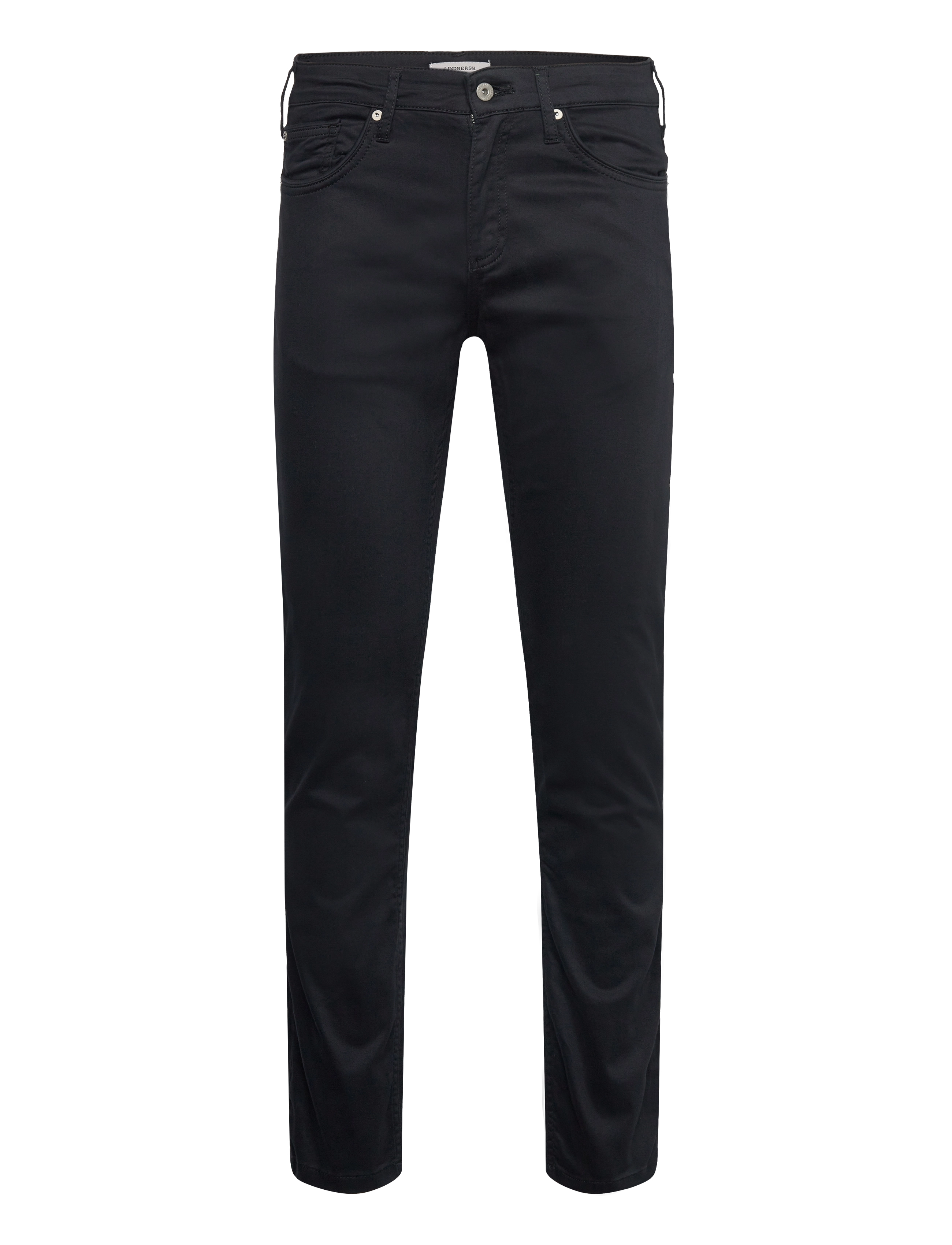 Lindbergh Black - 1927: Superflex 5 pocket cashmere touch pants - slim jeans - black - 0