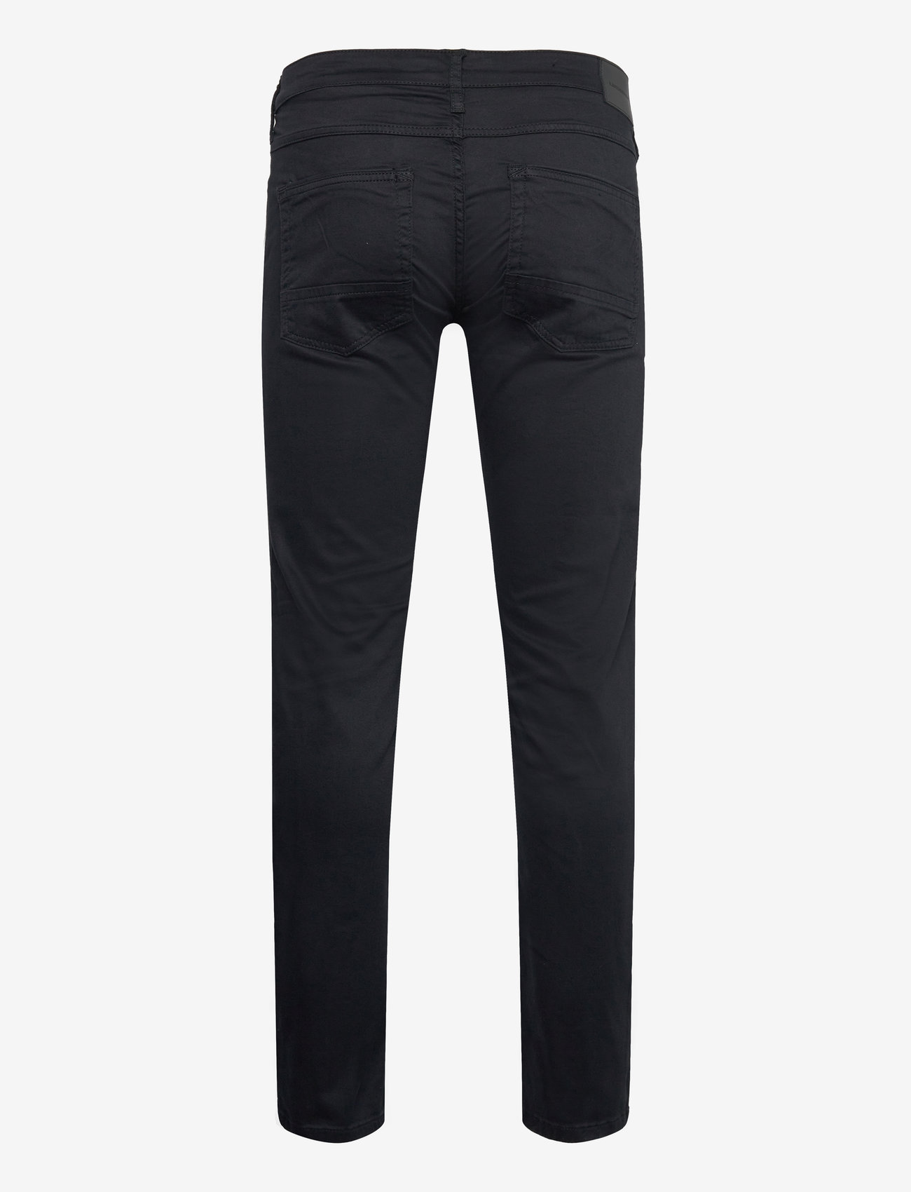 Lindbergh Black - 1927: Superflex 5 pocket cashmere touch pants - kitsad teksad - black - 1