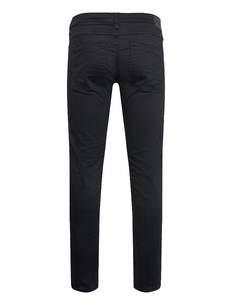 Lindbergh Black - 1927: Superflex 5 pocket cashmere touch pants - kitsad teksad - black - 1