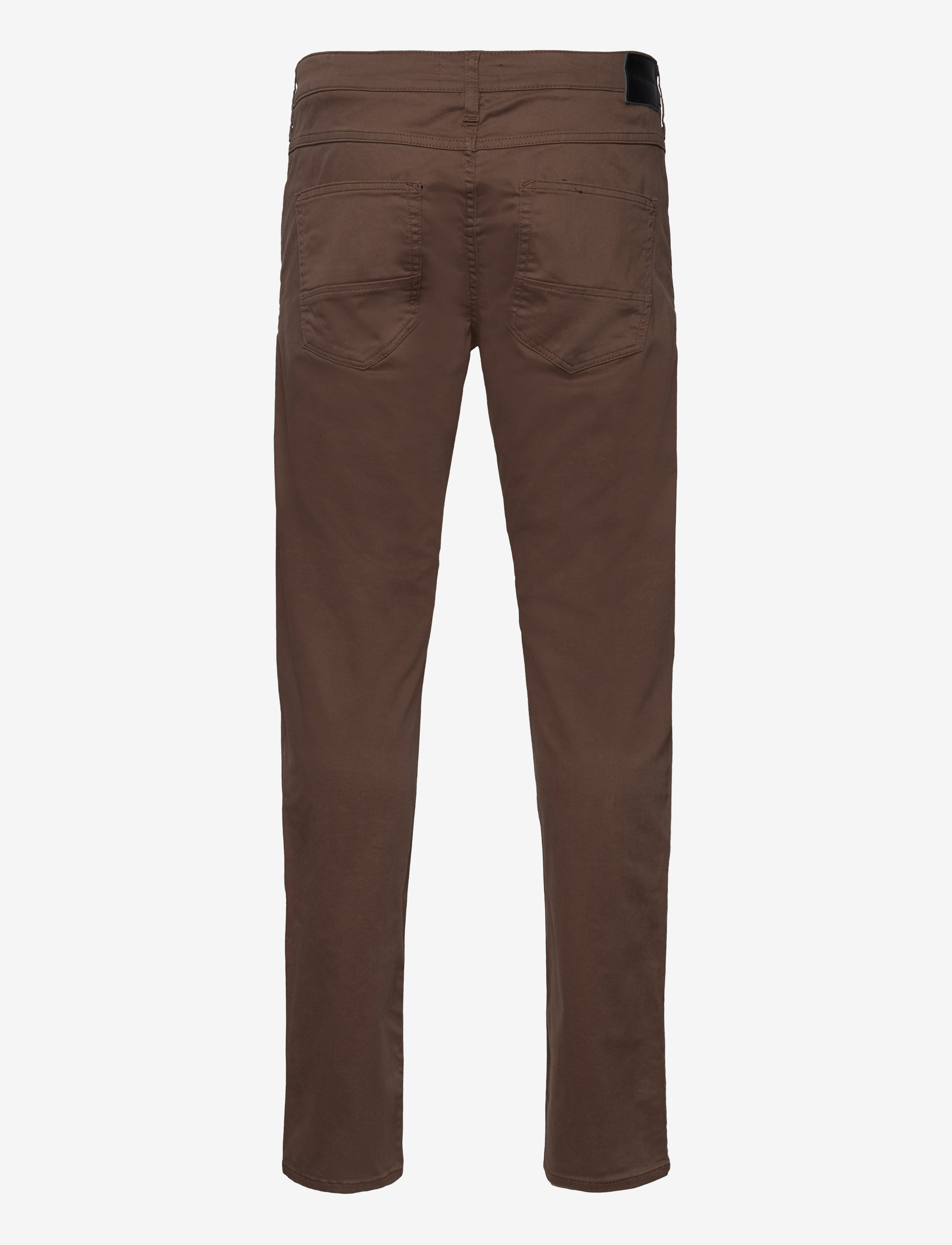 Lindbergh Black - 1927: Superflex 5 pocket cashmere touch pants - slim-gallabuxur - dk brown - 2