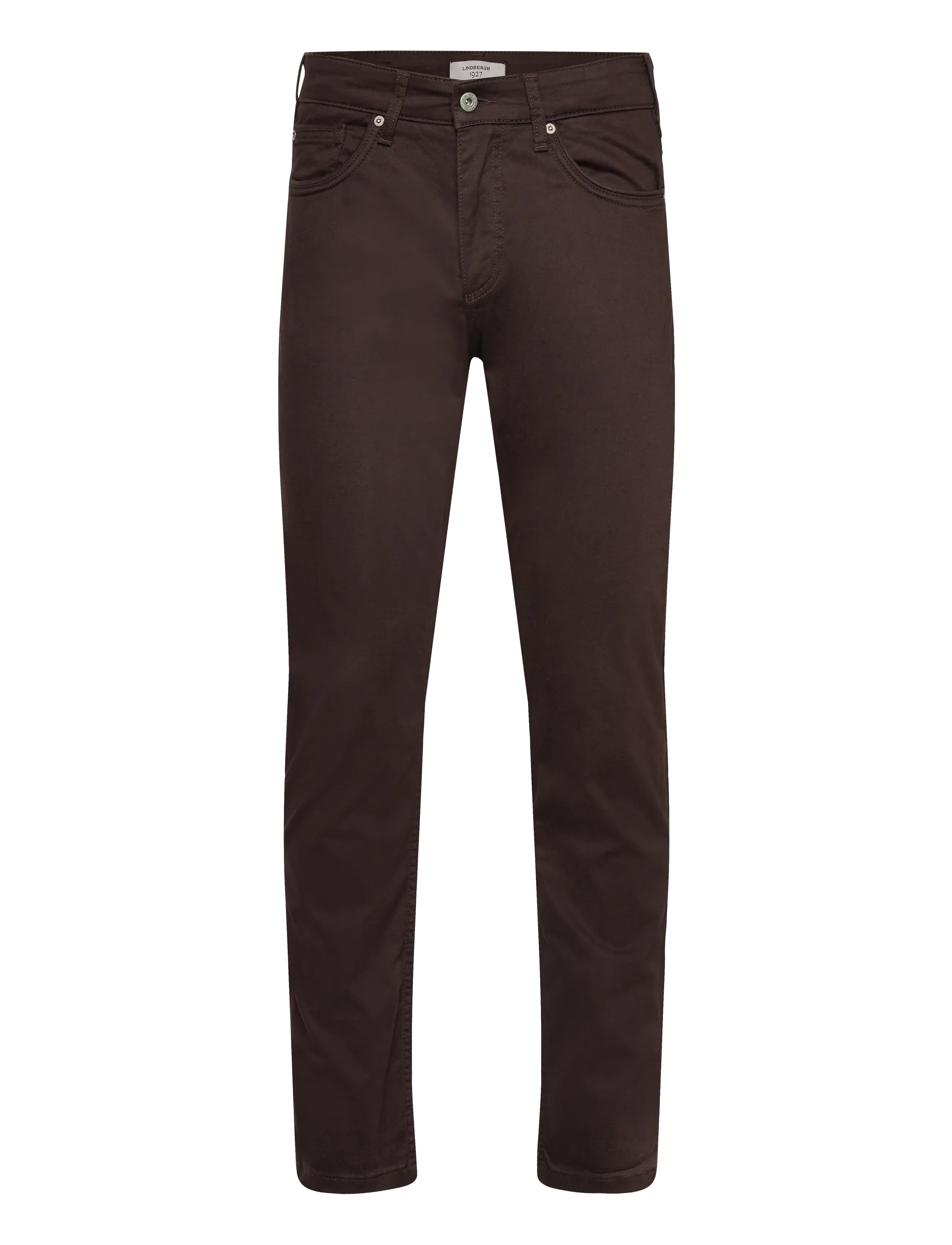 LINDBERGH Schwarz 1927: Superflex 5 Pocket Cashmere Touch Hosen Braun - 29x32 - Herren