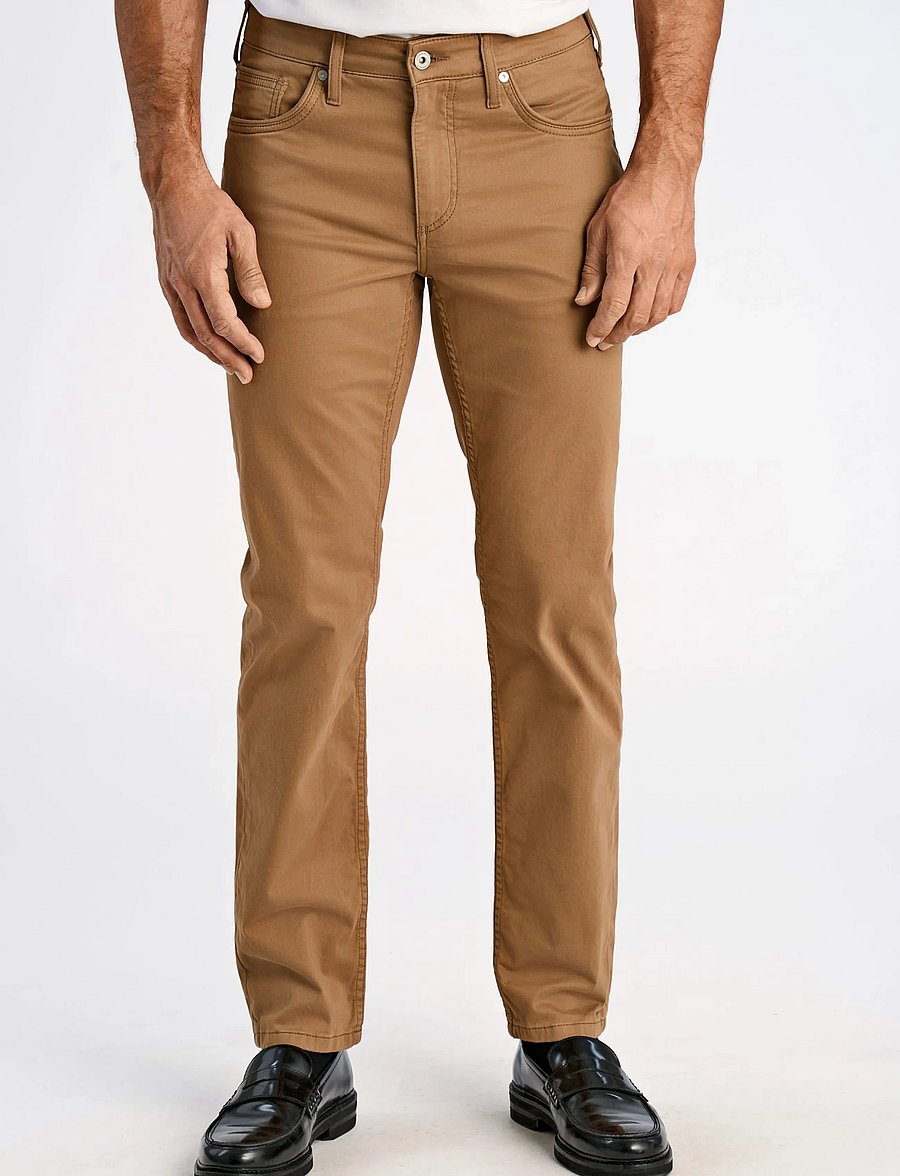 Lindbergh Black - 1927: Superflex 5 pocket cashmere touch pants - slim-fit jeans - dk dusty sand - 3