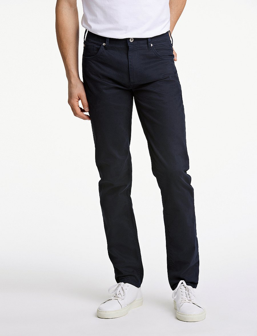 Lindbergh Black - 1927: Superflex 5 pocket cashmere touch pants - slim jeans - dk navy - 0