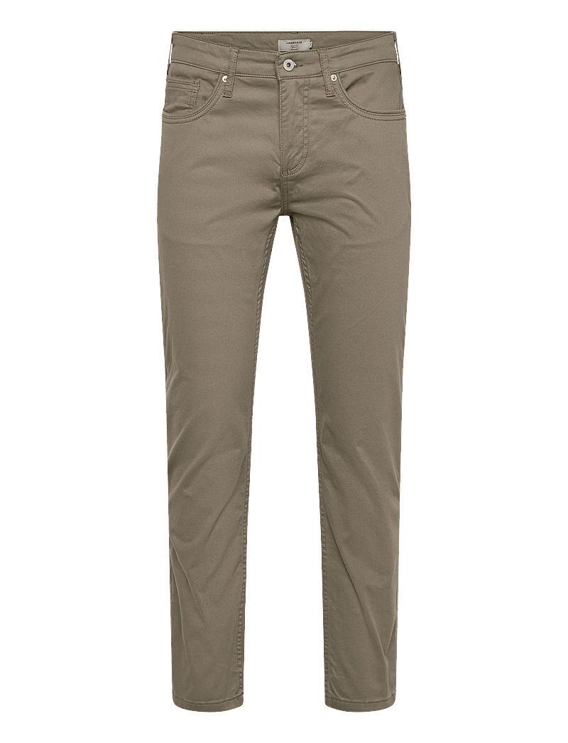 Lindbergh Black - 1927: Superflex 5 pocket cashmere touch pants - kitsad teksad - dk olive - 0