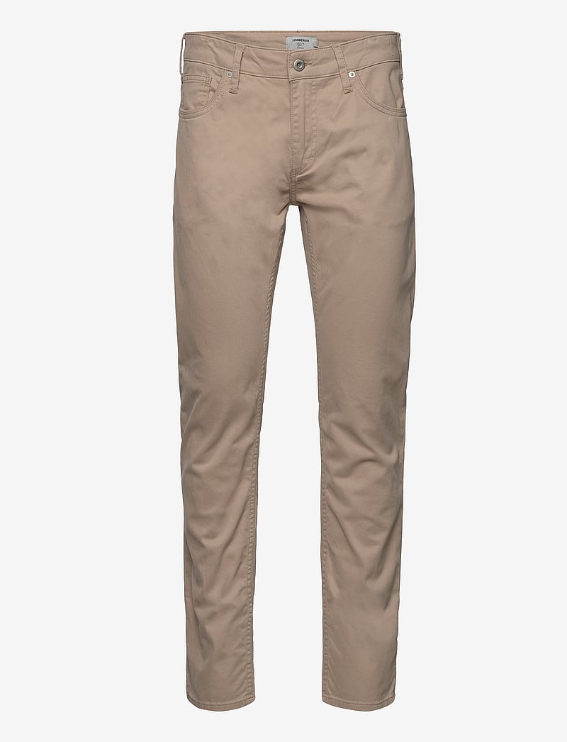 Lindbergh Black - 1927: Superflex 5 pocket cashmere touch pants - kitsad teksad - sand - 1