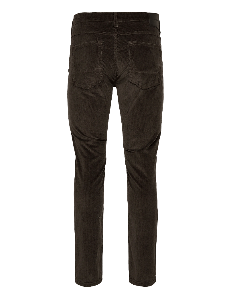 Lindbergh Black - 1927: 5 pocket corduroy pants - slim fit jeans - black olive - 1