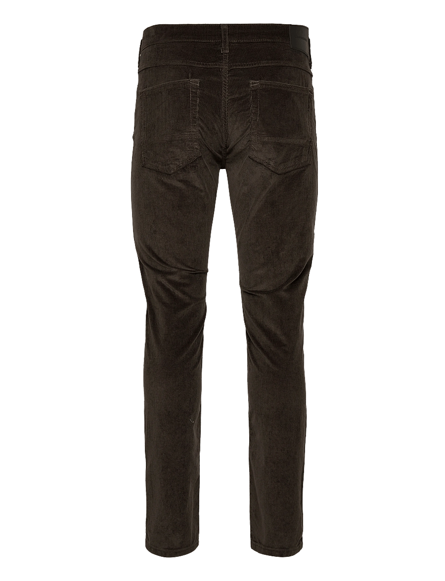 Lindbergh Black - 1927: 5 pocket corduroy pants - slim jeans - black olive - 1