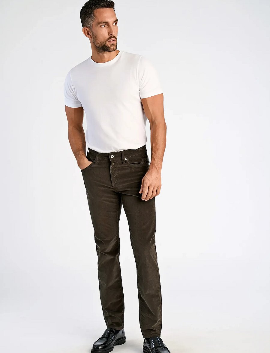 Lindbergh Black - 1927: 5 pocket corduroy pants - kitsad teksad - black olive - 0
