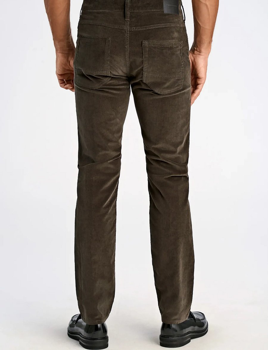 Lindbergh Black - 1927: 5 pocket corduroy pants - kitsad teksad - black olive - 4