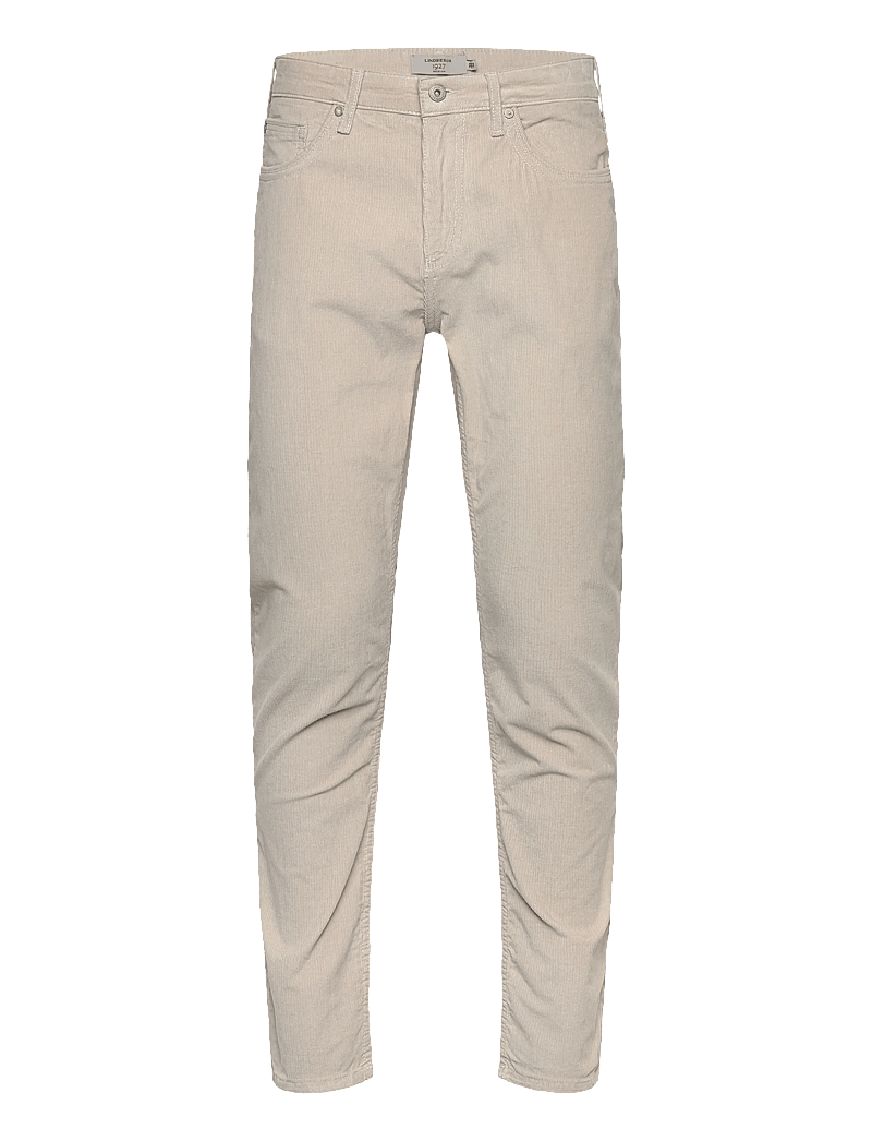 Lindbergh Black - 1927: 5 pocket corduroy pants - slim jeans - lt cream - 1
