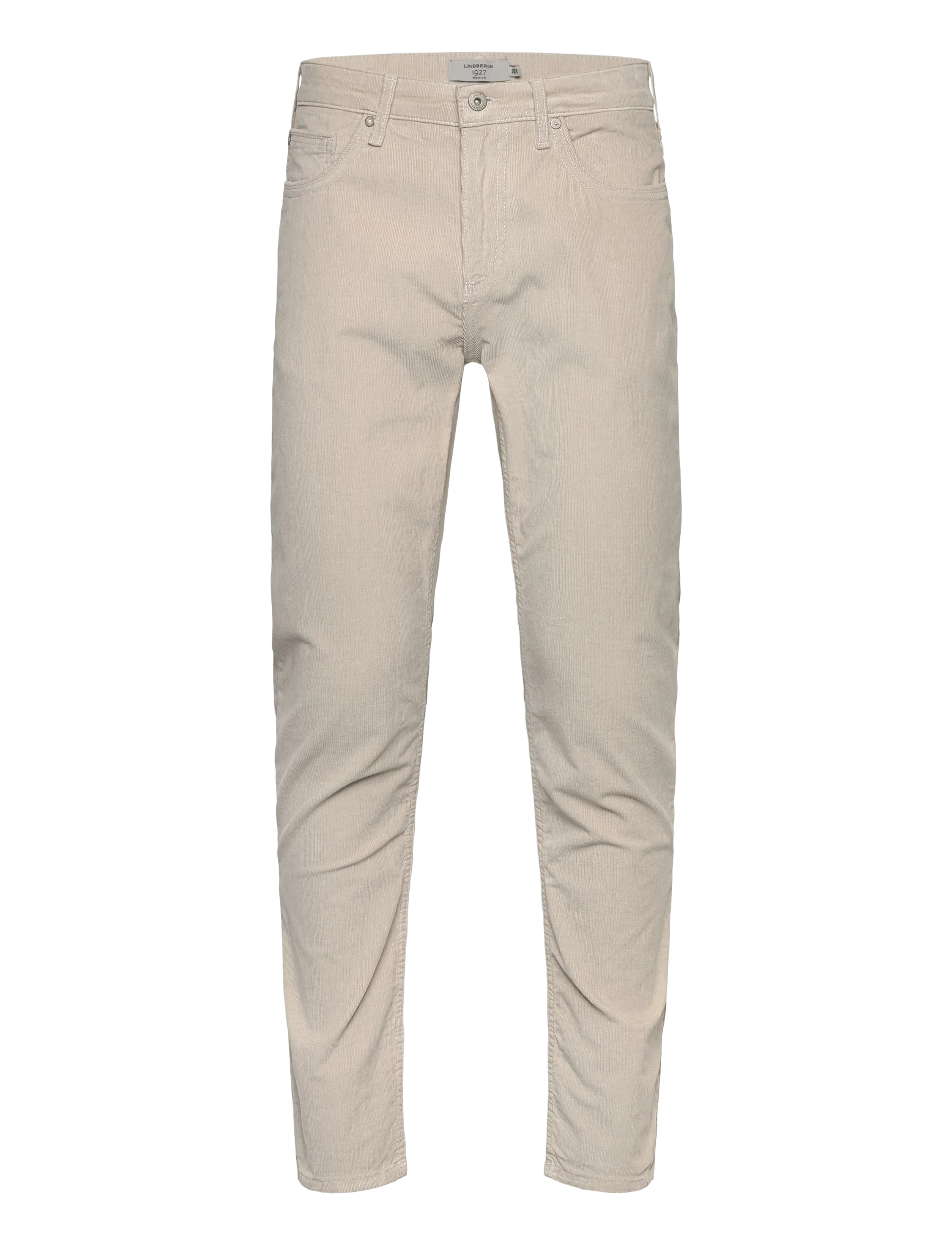 Lindbergh Black 1927: 5 pocket corduroy pants - Jeans - LT CREAM / cream