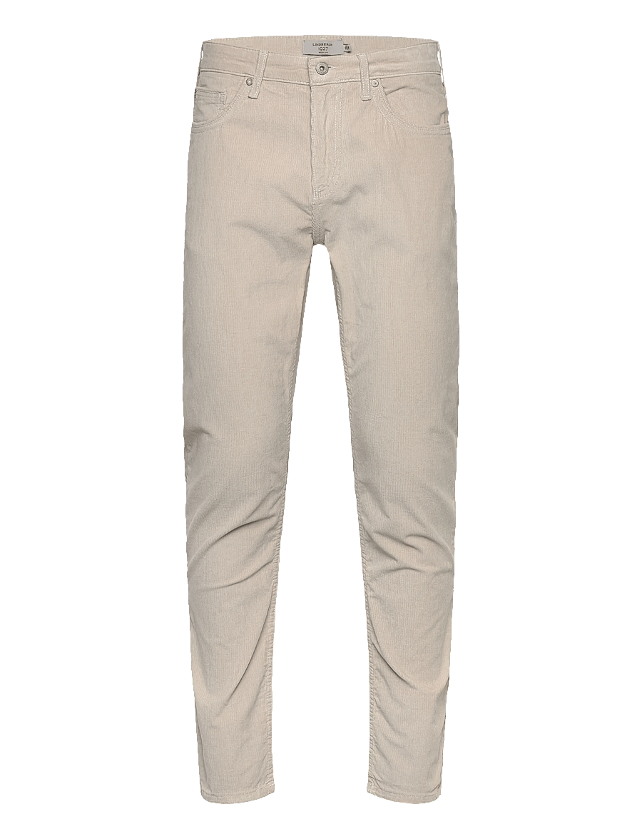 Lindbergh Black - 1927: 5 pocket corduroy pants - slim jeans - lt cream - 1
